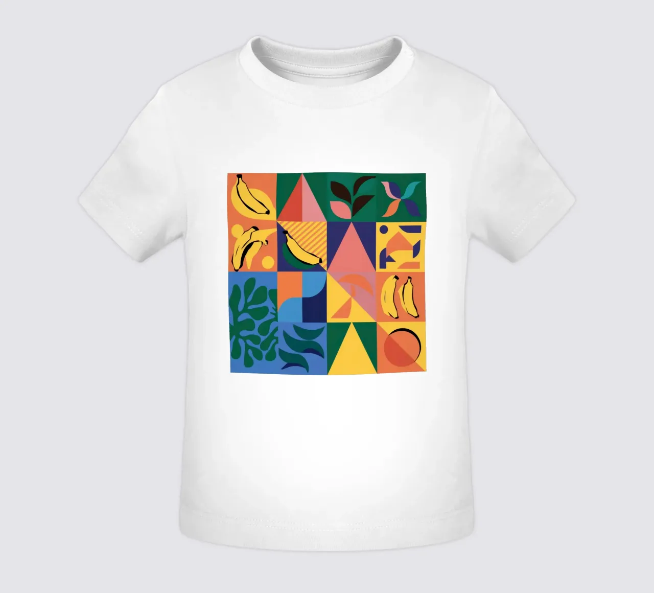 Patchwork geometrico tropicale maglietta neonato da Sun Riser
