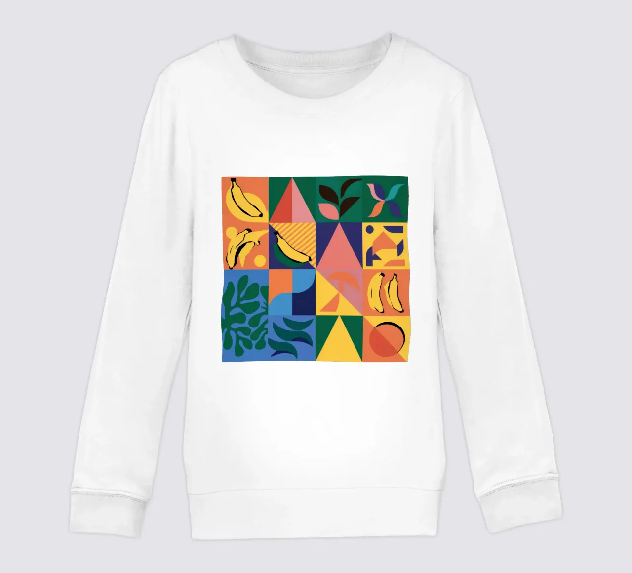 Patchwork geometrico tropicale felpa bambino da Sun Riser
