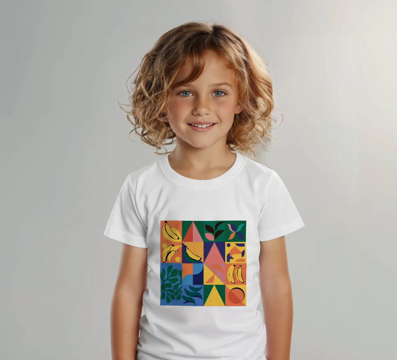 Patchwork geometrico tropicale t-shirt bambini da Sun Riser