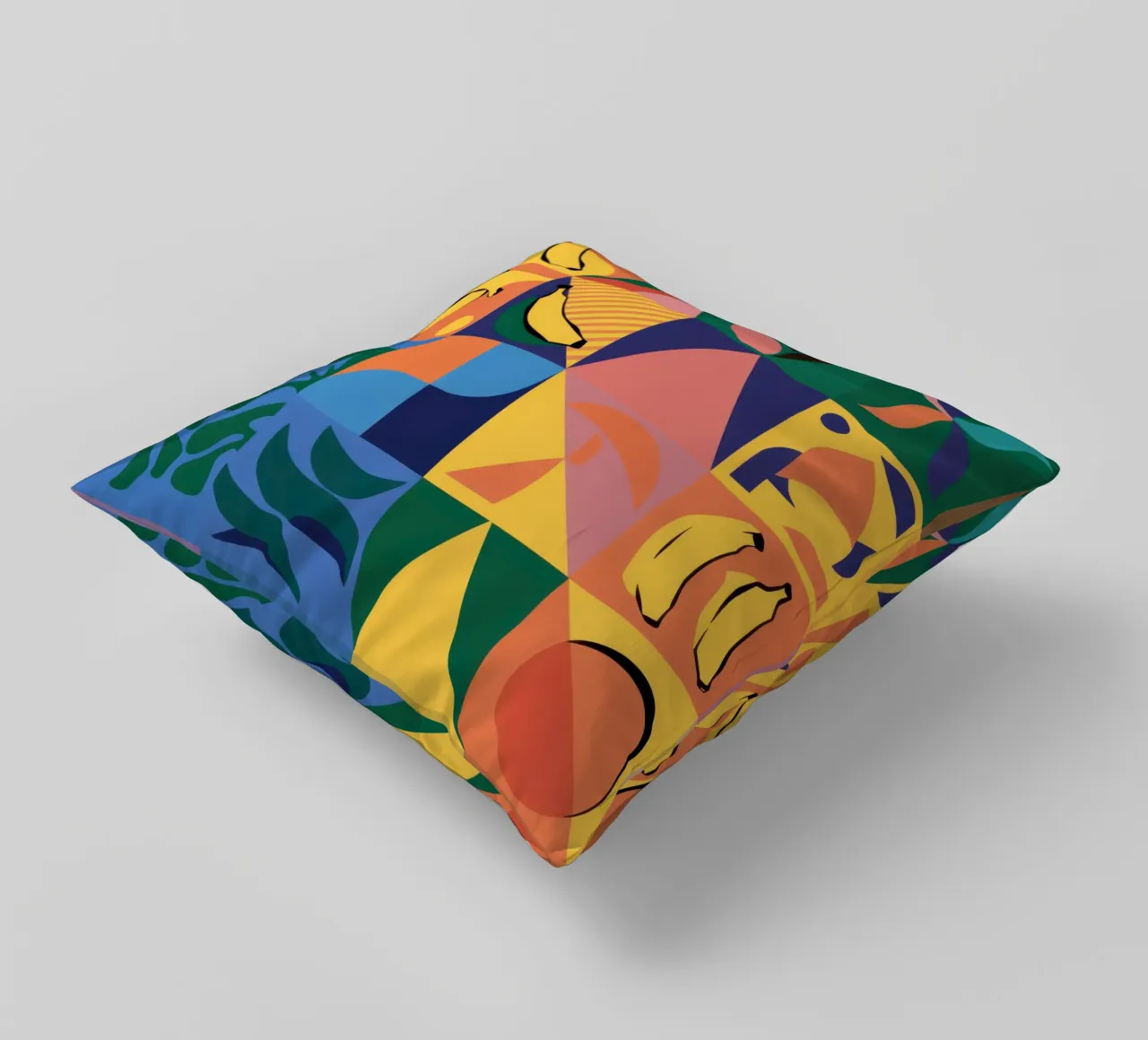 Patchwork geometrico tropicale cuscino da Sun Riser