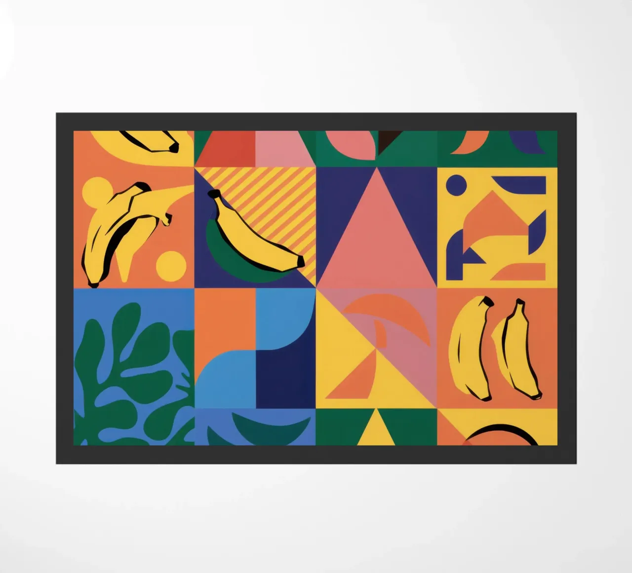 Patchwork geometrico tropicale zerbino da Sun Riser