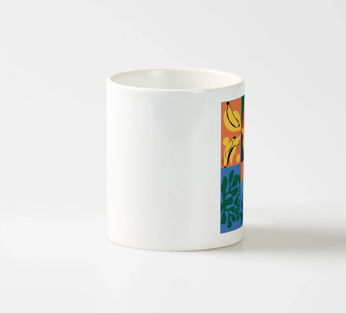 Tropical Geometric Patchwork ceramic mug by Sun Riser
