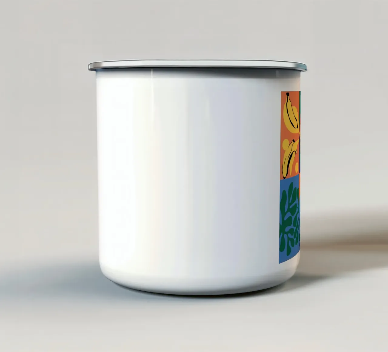 Patchwork geometrico tropicale tazza in smalto da Sun Riser