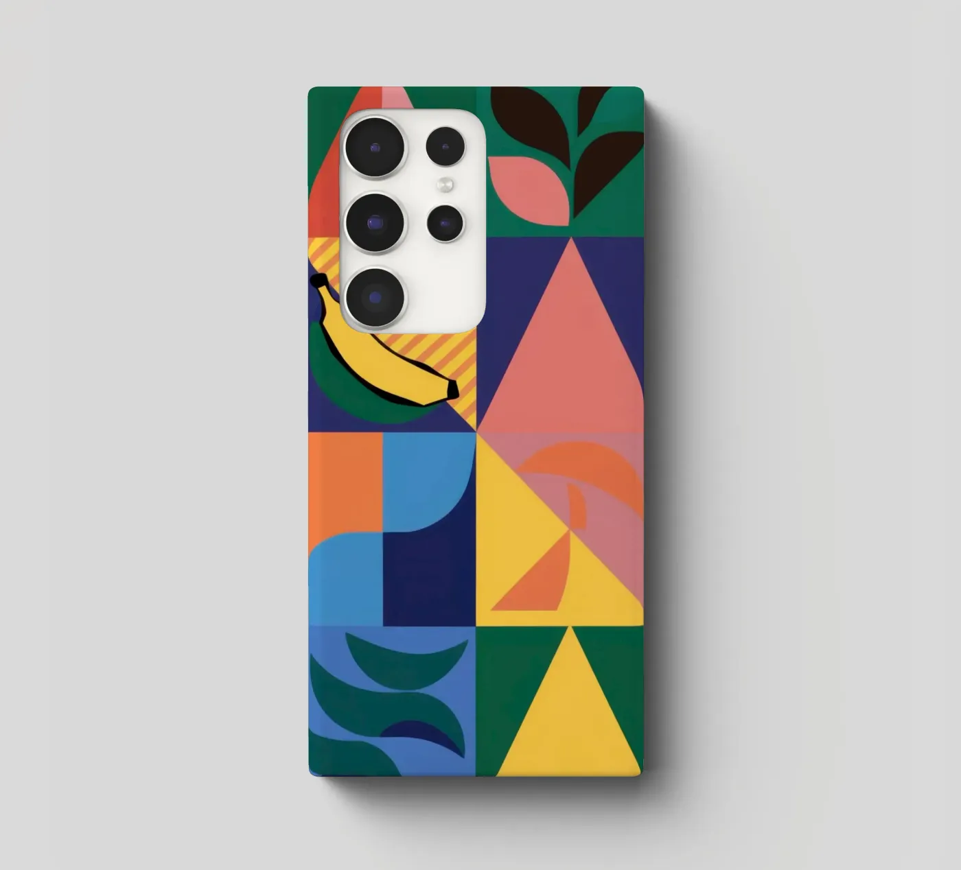 Patchwork geometrico tropicale cover samsung da Sun Riser