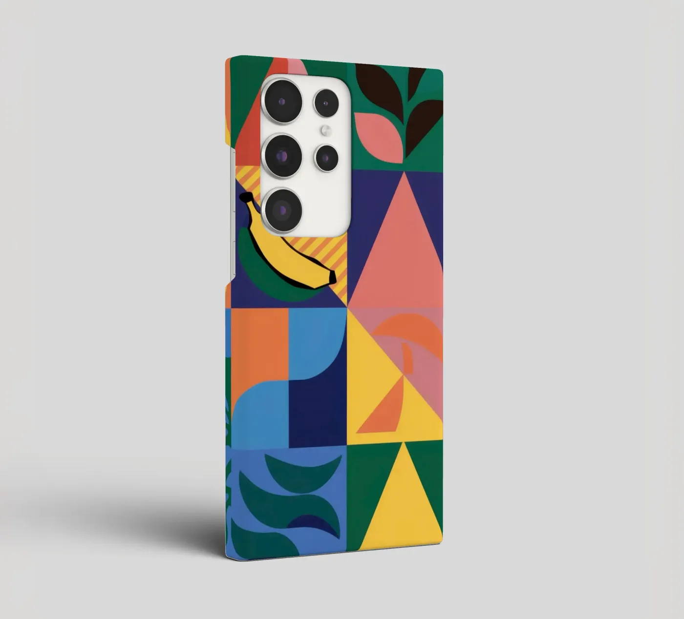 Patchwork geometrico tropicale cover samsung da Sun Riser
