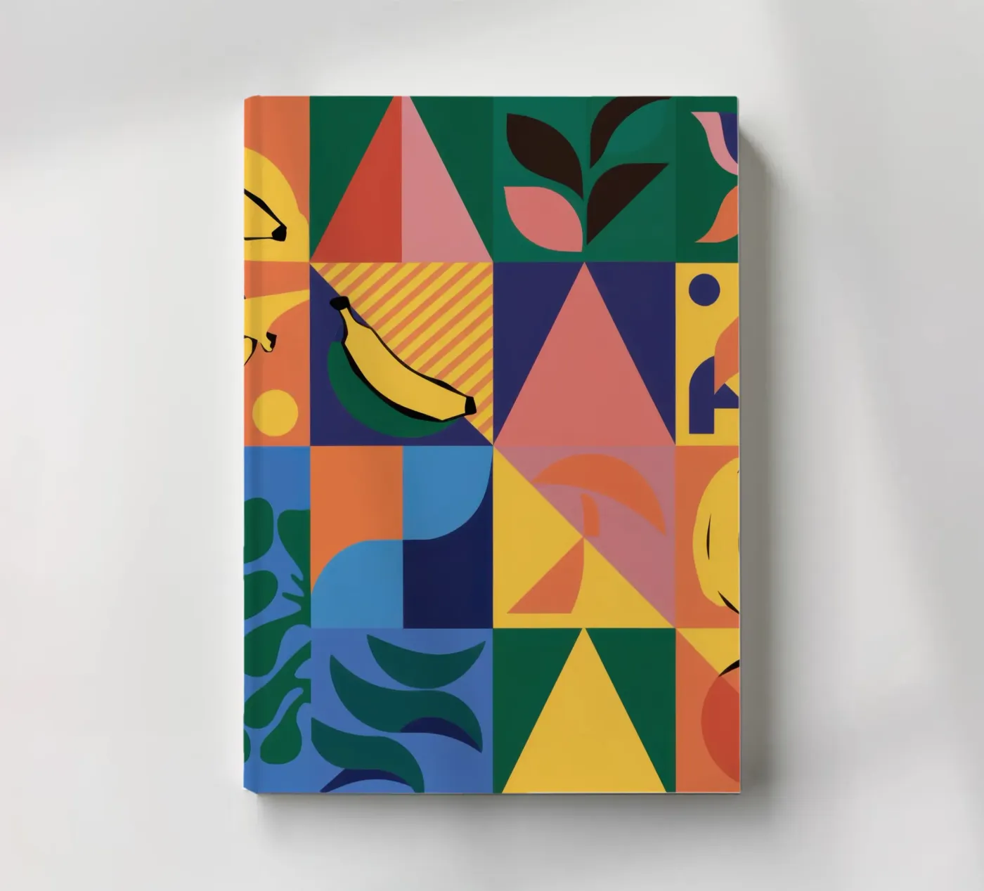 Tropical Geometric Patchwork notebook by Sun Riser