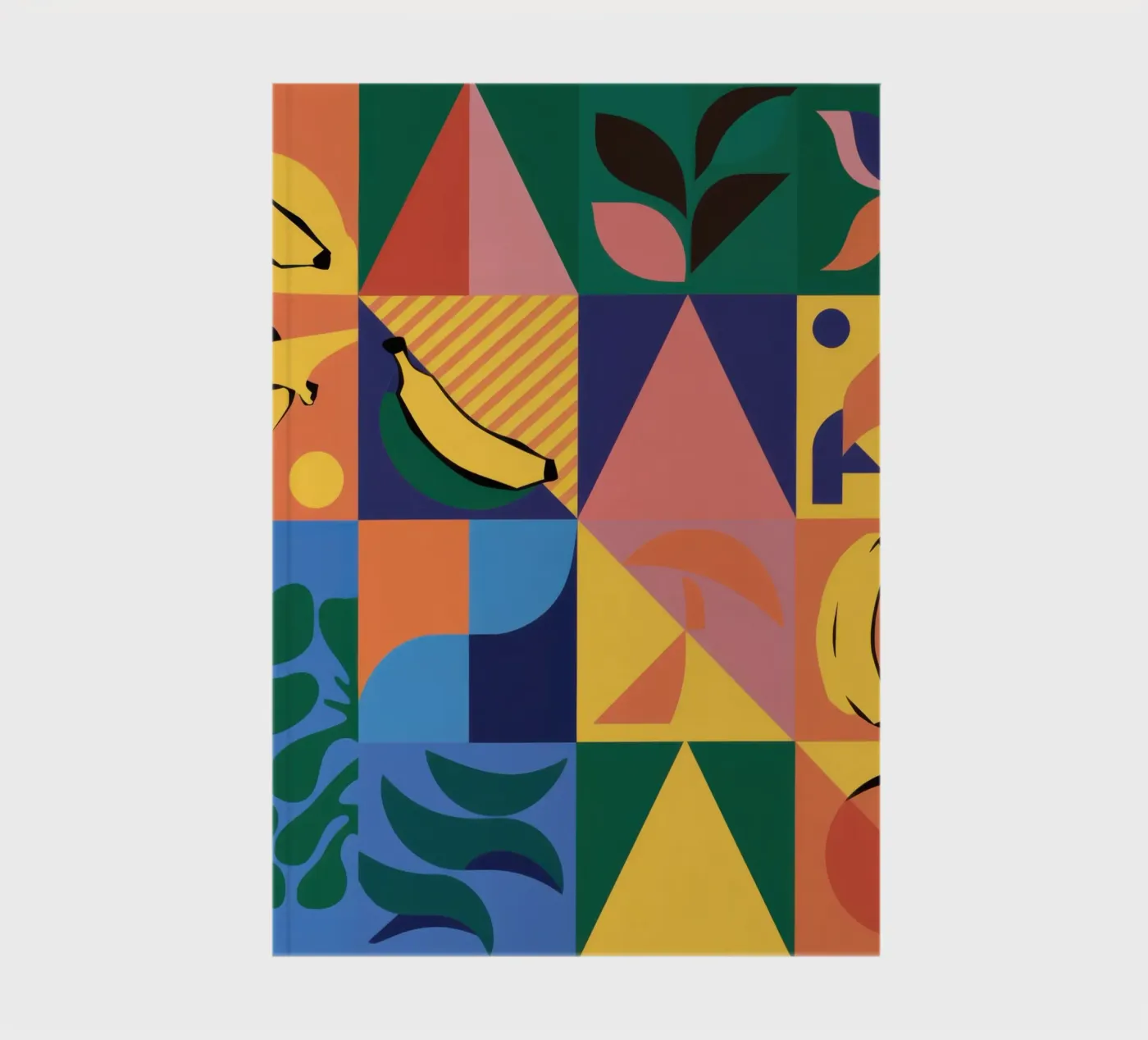 Tropical Geometric Patchwork notebook by Sun Riser