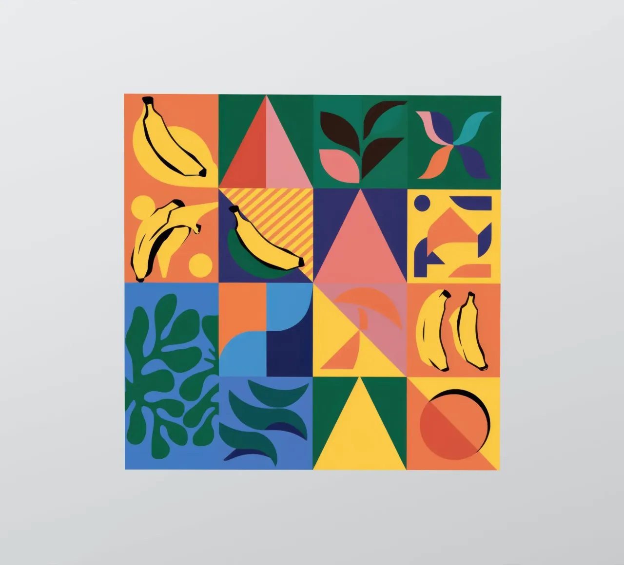 Tropical Geometric Patchwork sticker by Sun Riser