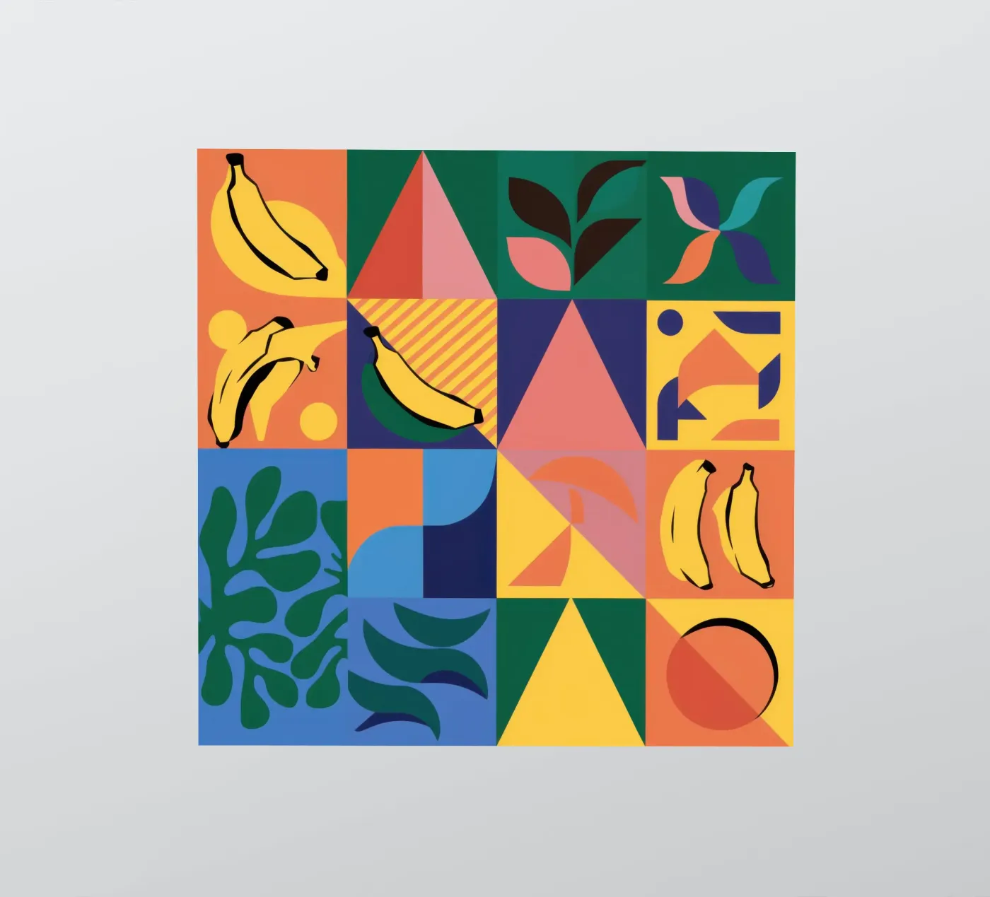 Tropical Geometric Patchwork sticker by Sun Riser