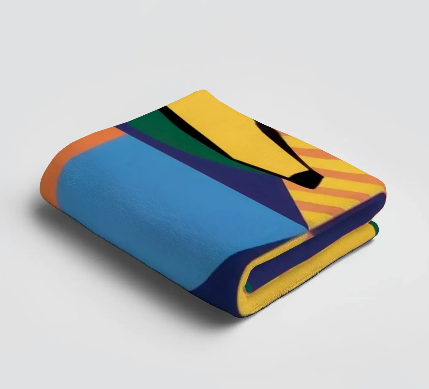 Tropical Geometric Patchwork towel by Sun Riser
