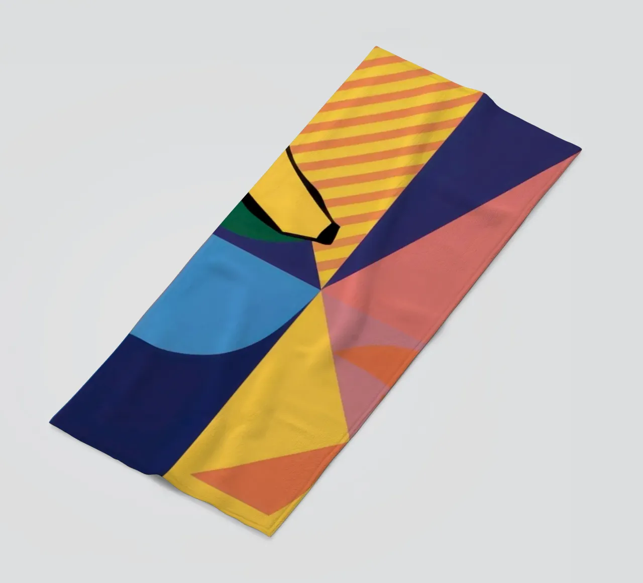 Patchwork geometrico tropicale telo mare da Sun Riser