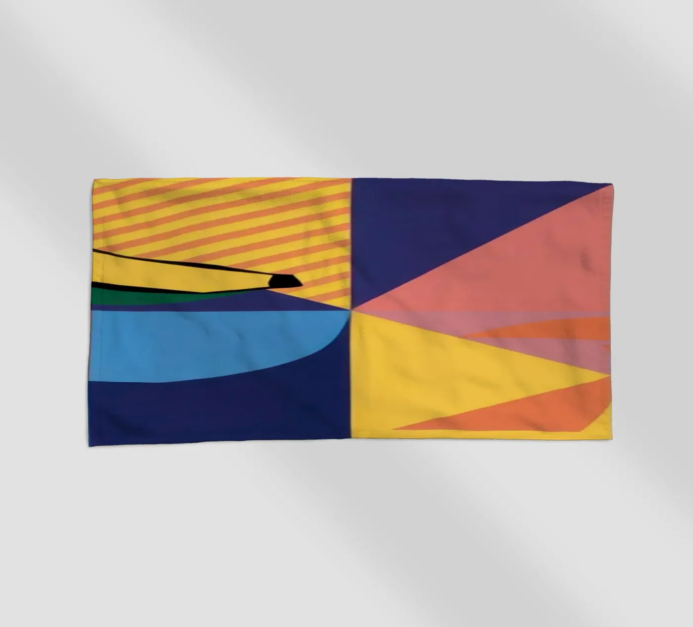 Patchwork geometrico tropicale telo mare da Sun Riser