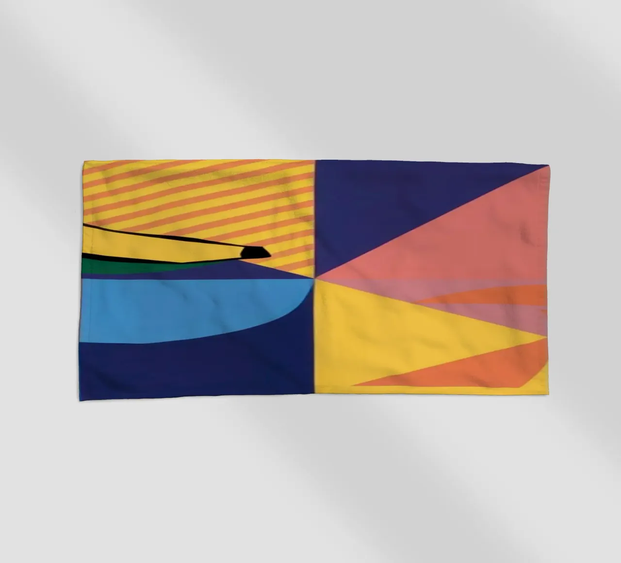 Patchwork geometrico tropicale telo mare da Sun Riser