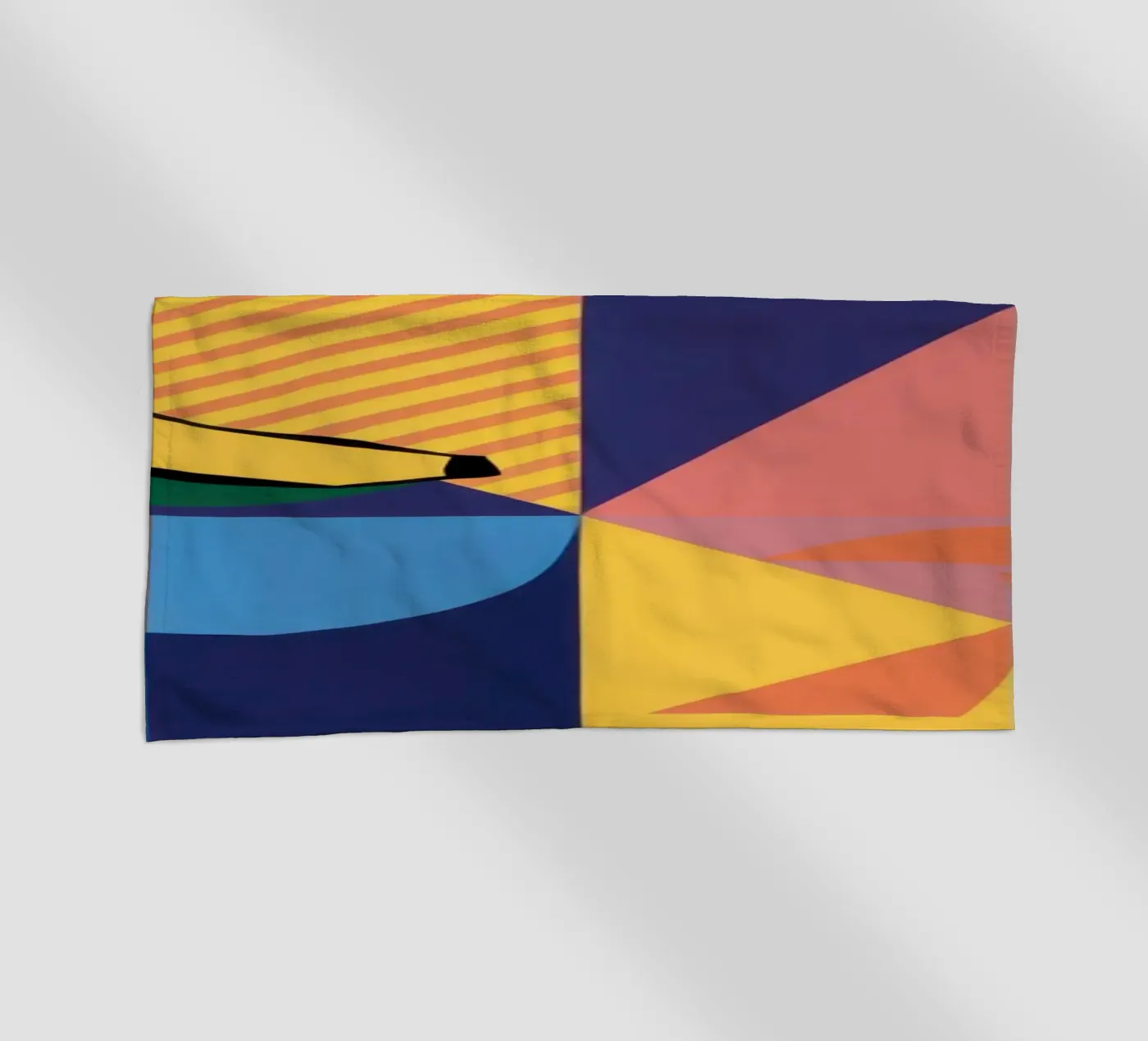 Patchwork geometrico tropicale telo mare da Sun Riser