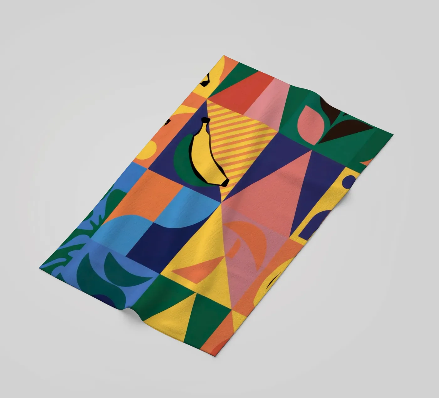 Patchwork geometrico tropicale telo mare da Sun Riser