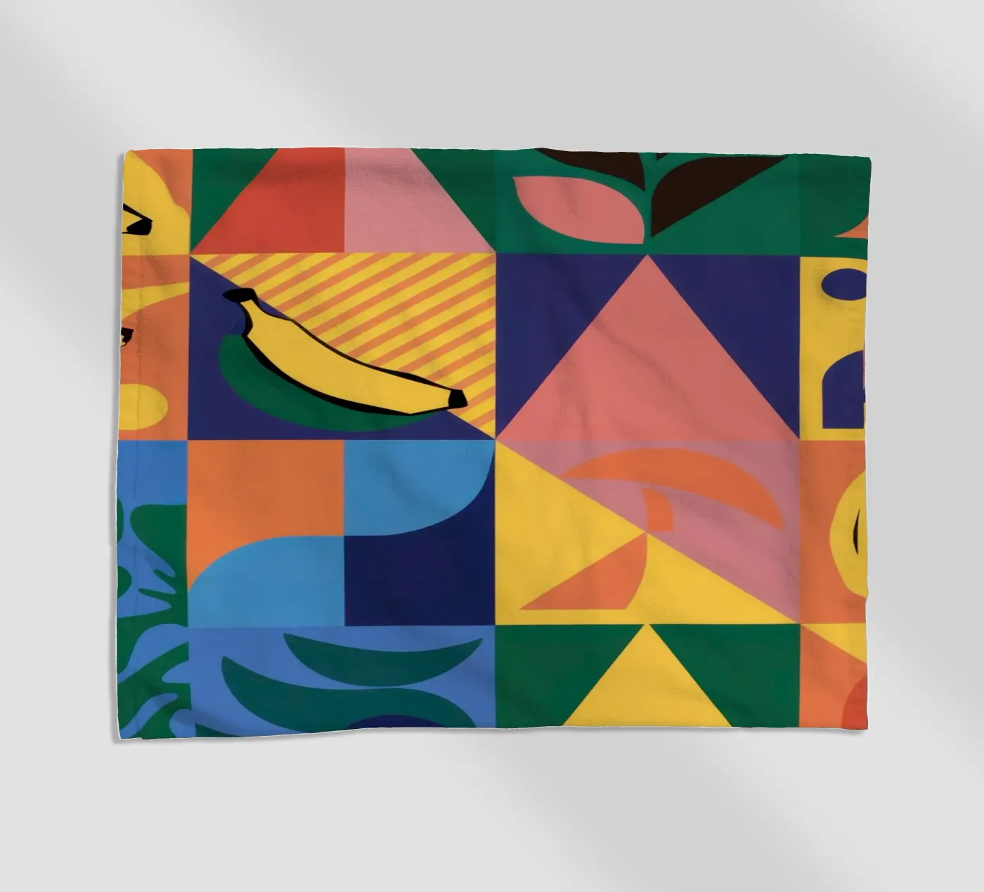 Patchwork geometrico tropicale telo mare da Sun Riser