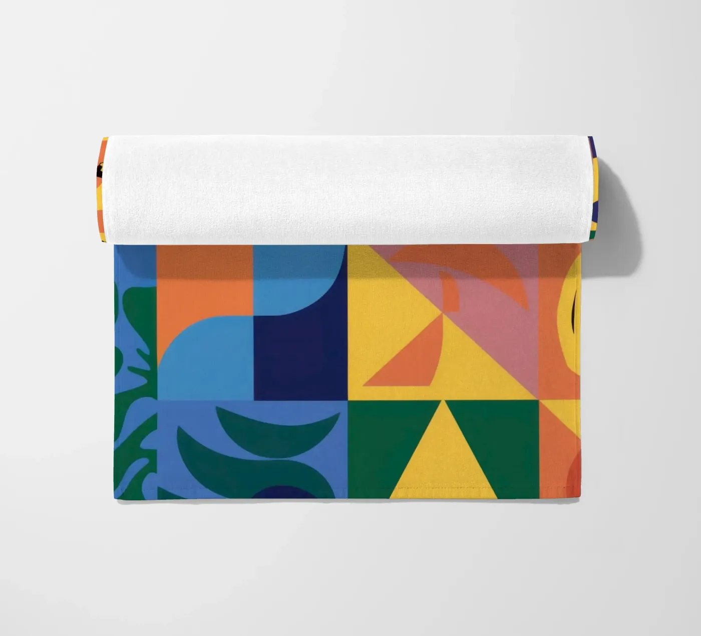 Patchwork geometrico tropicale telo mare da Sun Riser