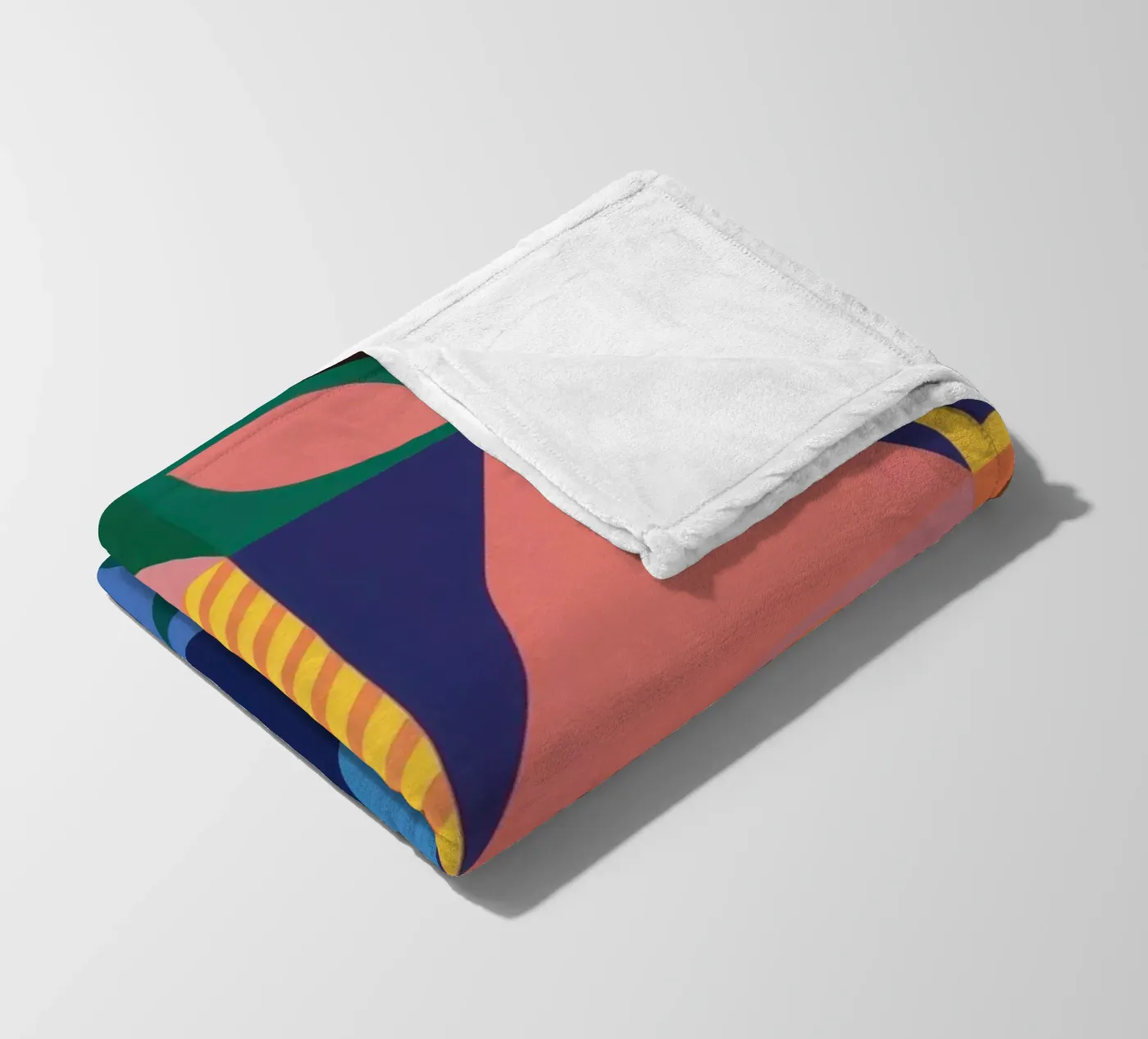 Tropical Geometric Patchwork Fleecedecke von Sun Riser