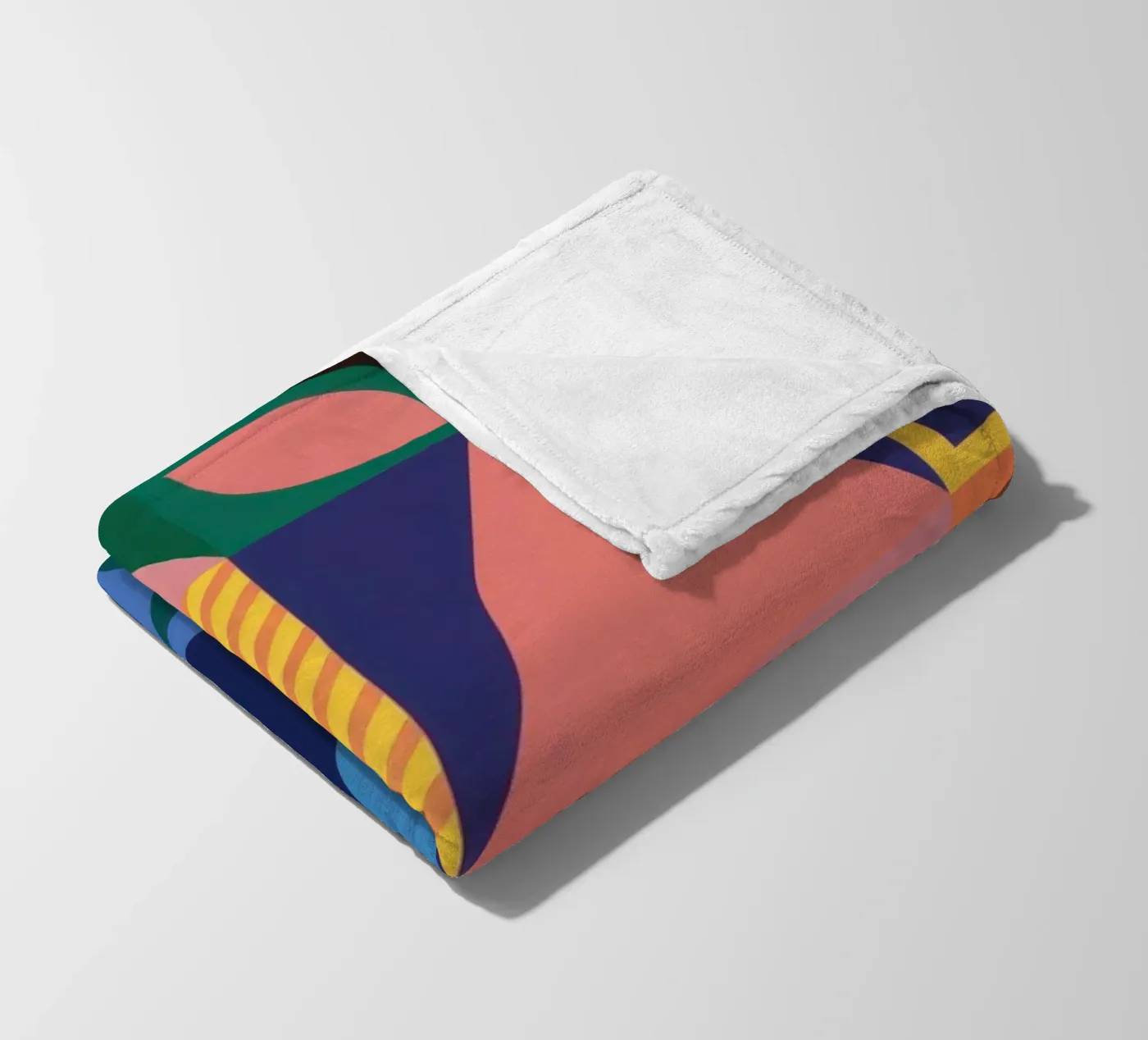 Tropical Geometric Patchwork Fleecedecke von Sun Riser