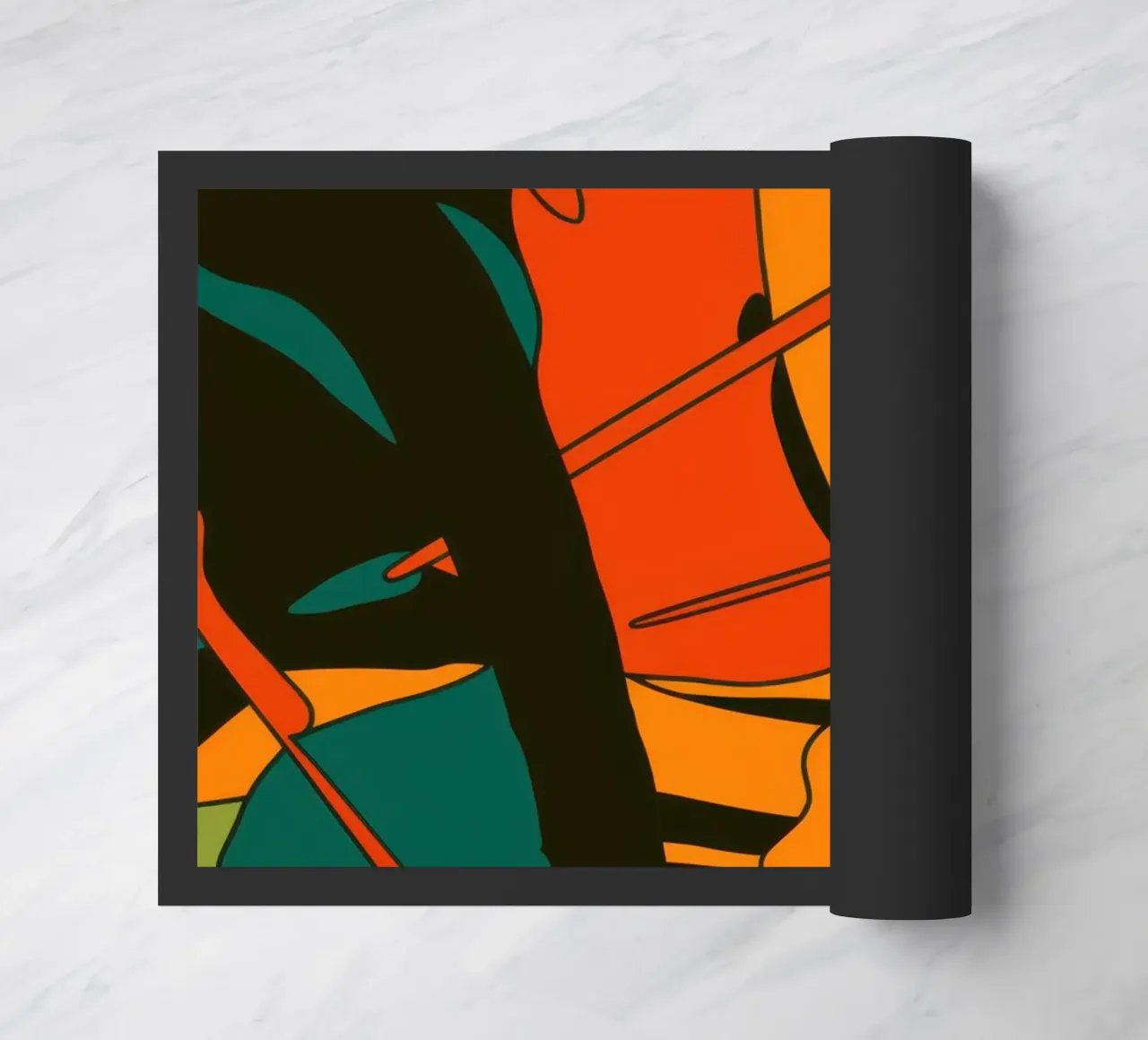 Autumn Leaf Abstraction doormat by Sun Riser
