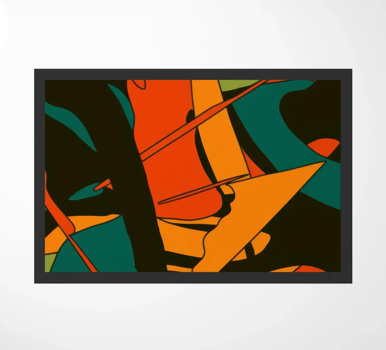Autumn Leaf Abstraction doormat by Sun Riser