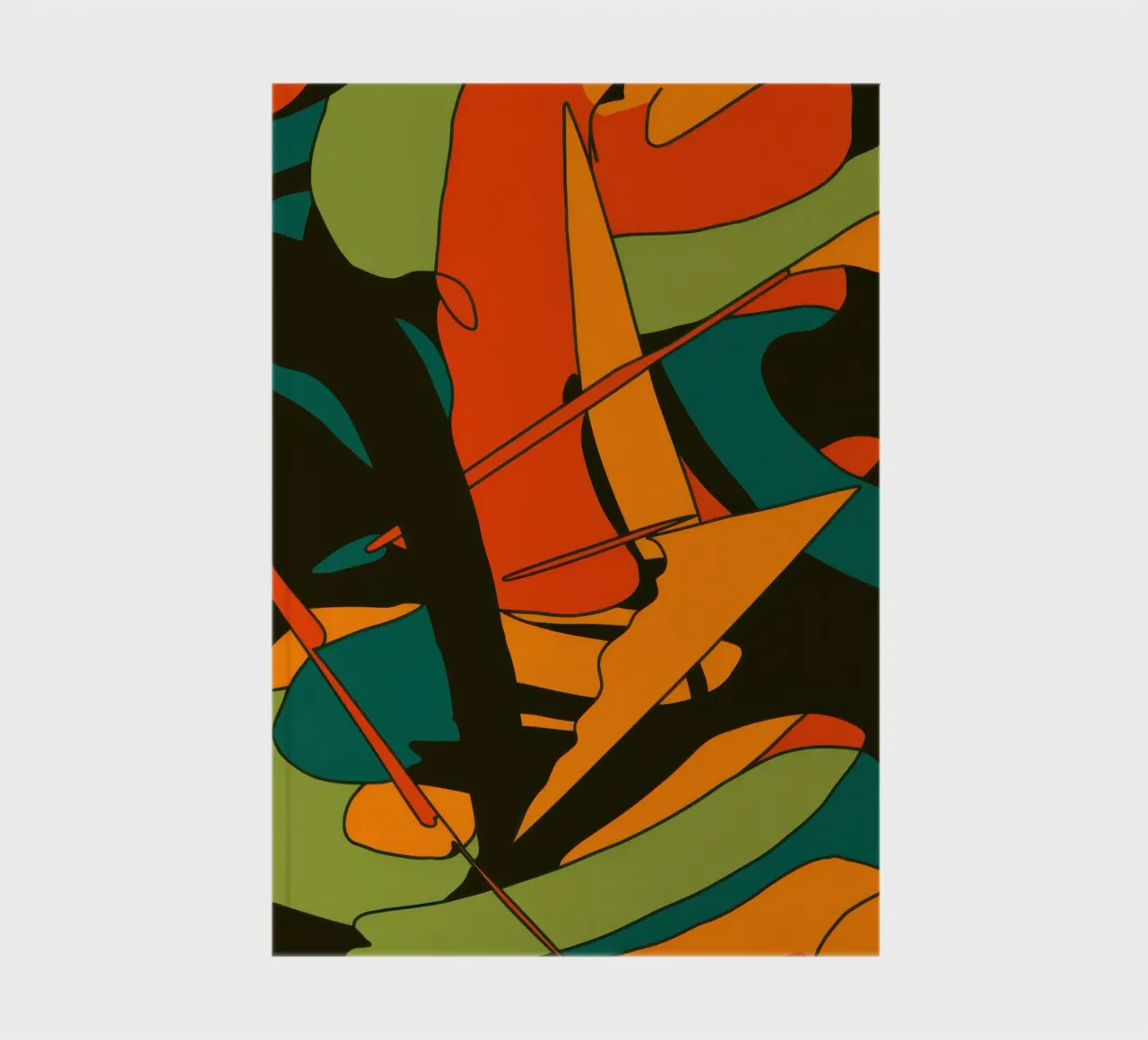 Autumn Leaf Abstraction notebook by Sun Riser