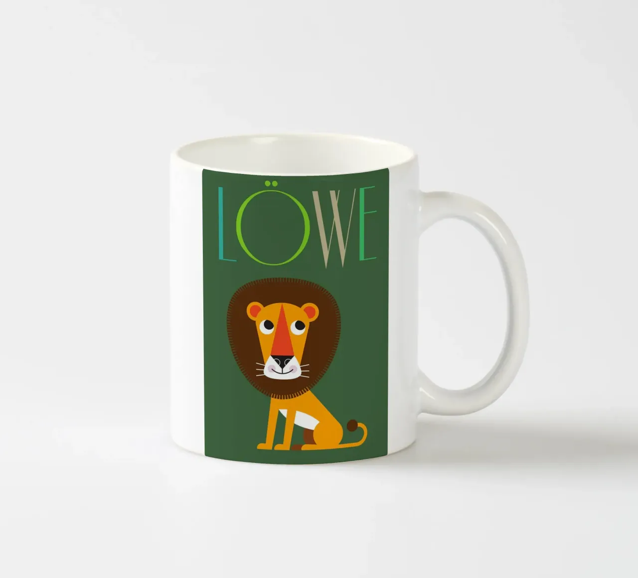 Leone 01 tazza in ceramica da Looks n Brains