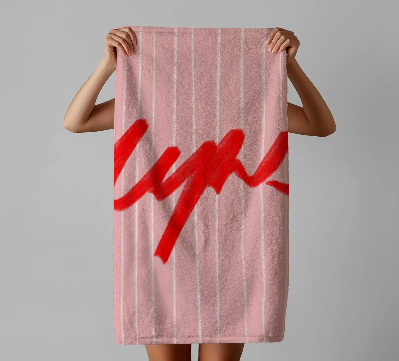 ups ! badhanddoek van Hej Ibiza by Ute Arnold