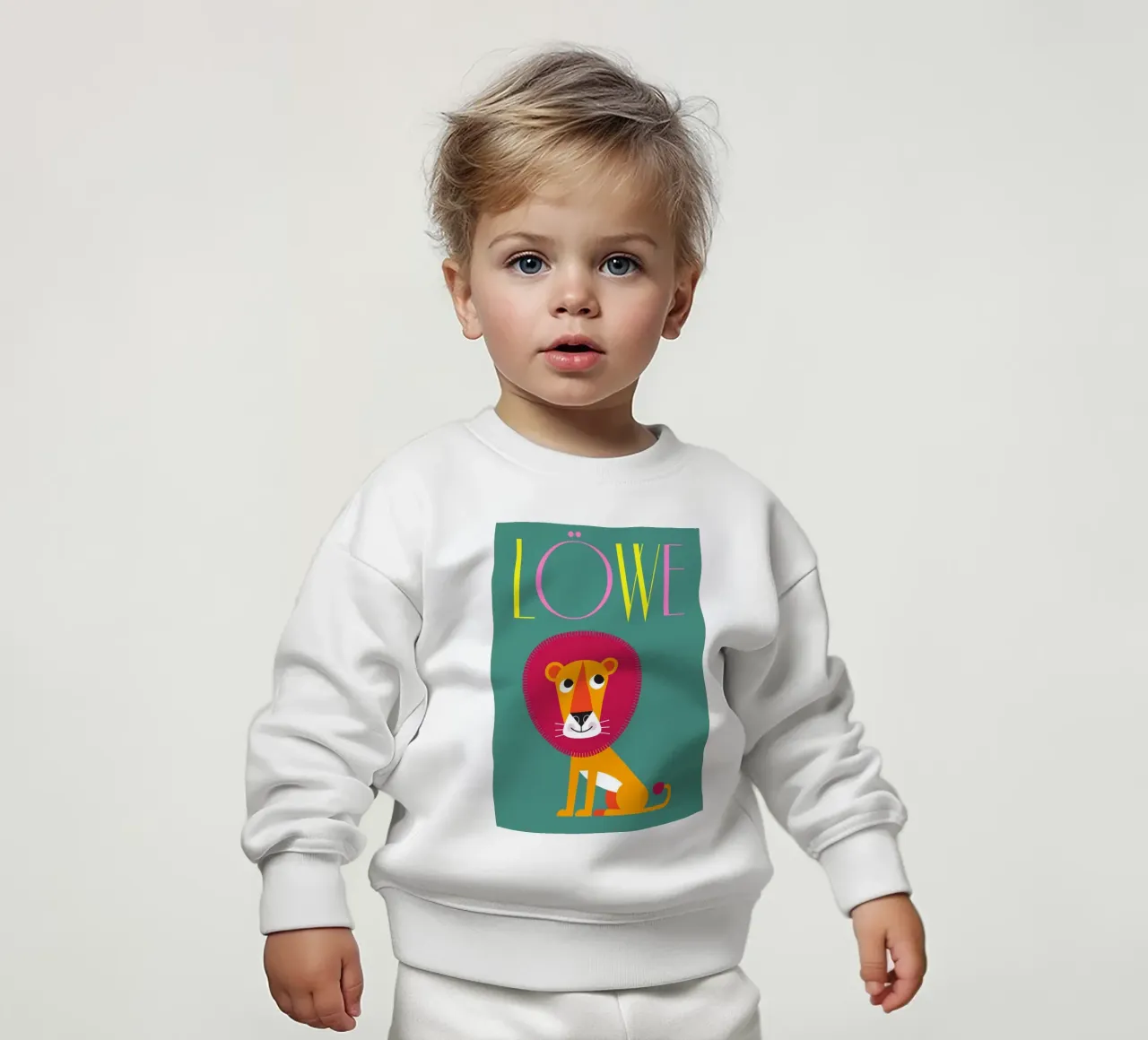 Leone 02 felpa neonato da Looks n Brains