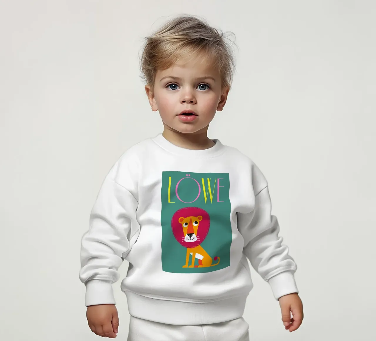 Leone 02 felpa neonato da Looks n Brains