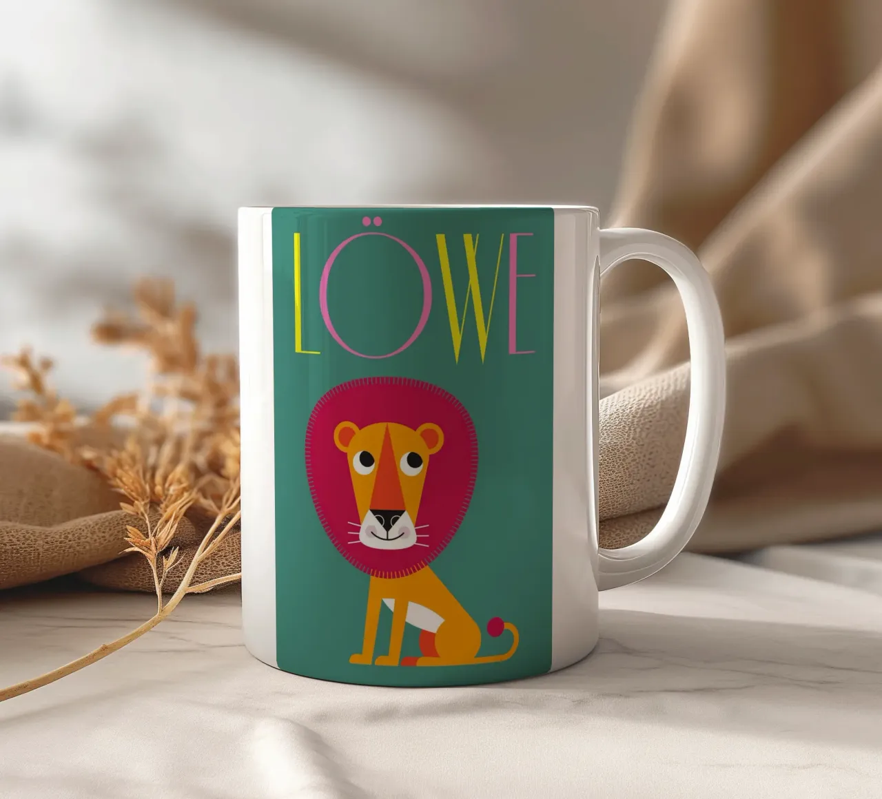 Leone 02 tazza in ceramica da Looks n Brains
