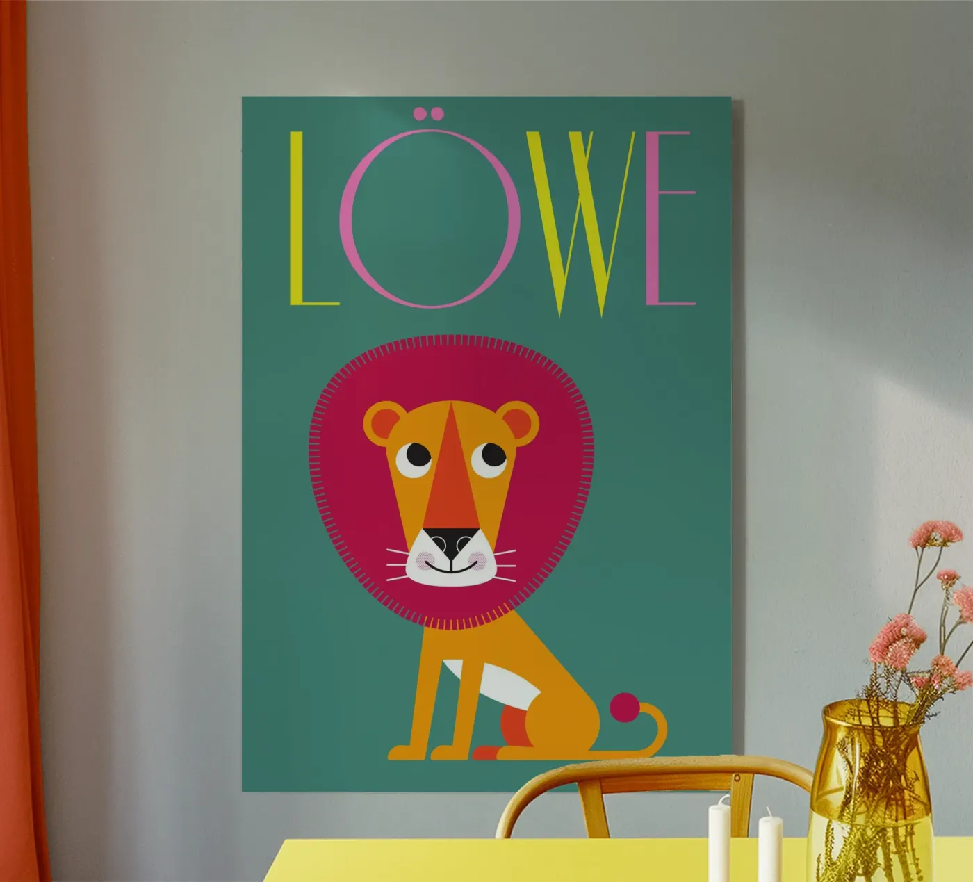 Löwe 02 Acryl-Glas von Looks n Brains