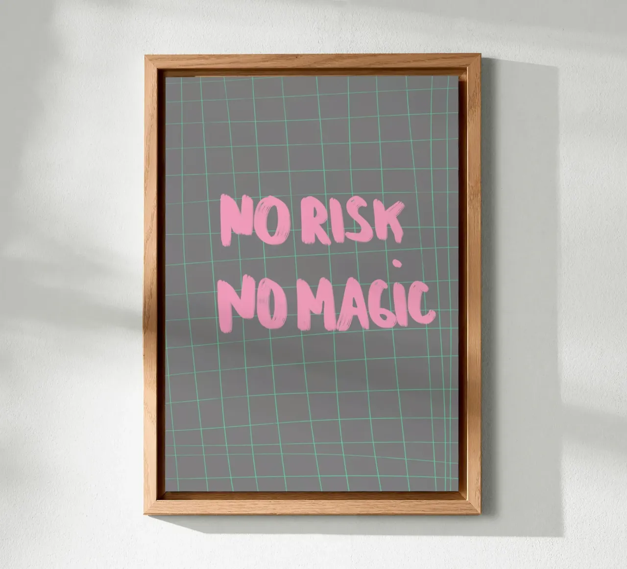 no risk no magic alluminio dibond da Hej Ibiza by Ute Arnold