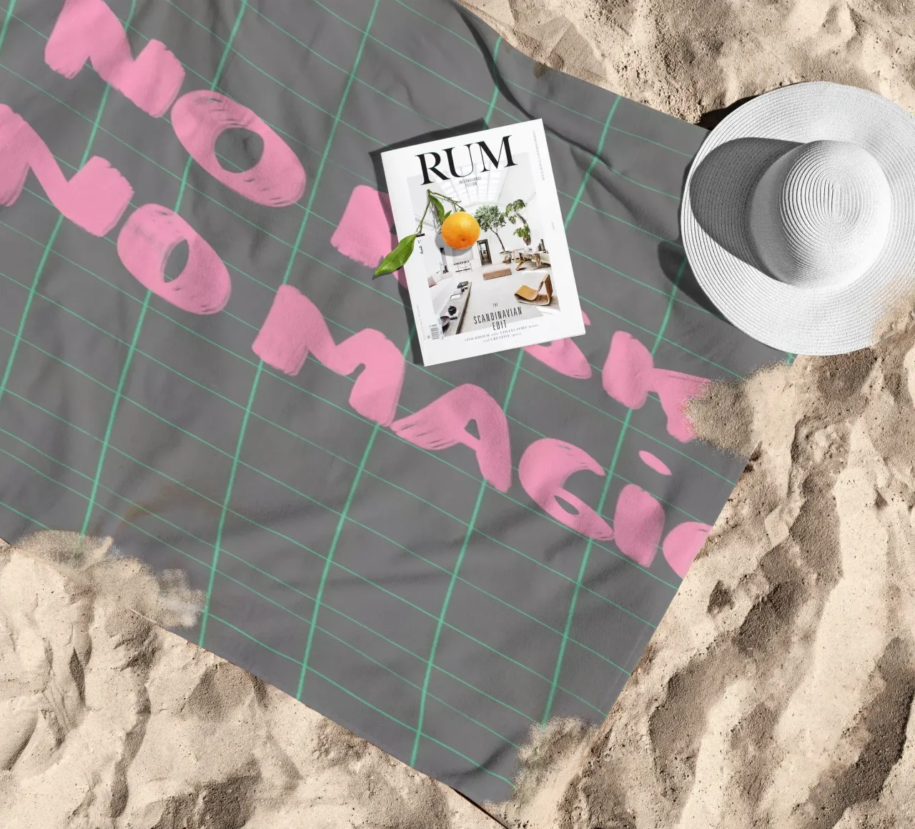 no risk no magic telo mare da Hej Ibiza by Ute Arnold
