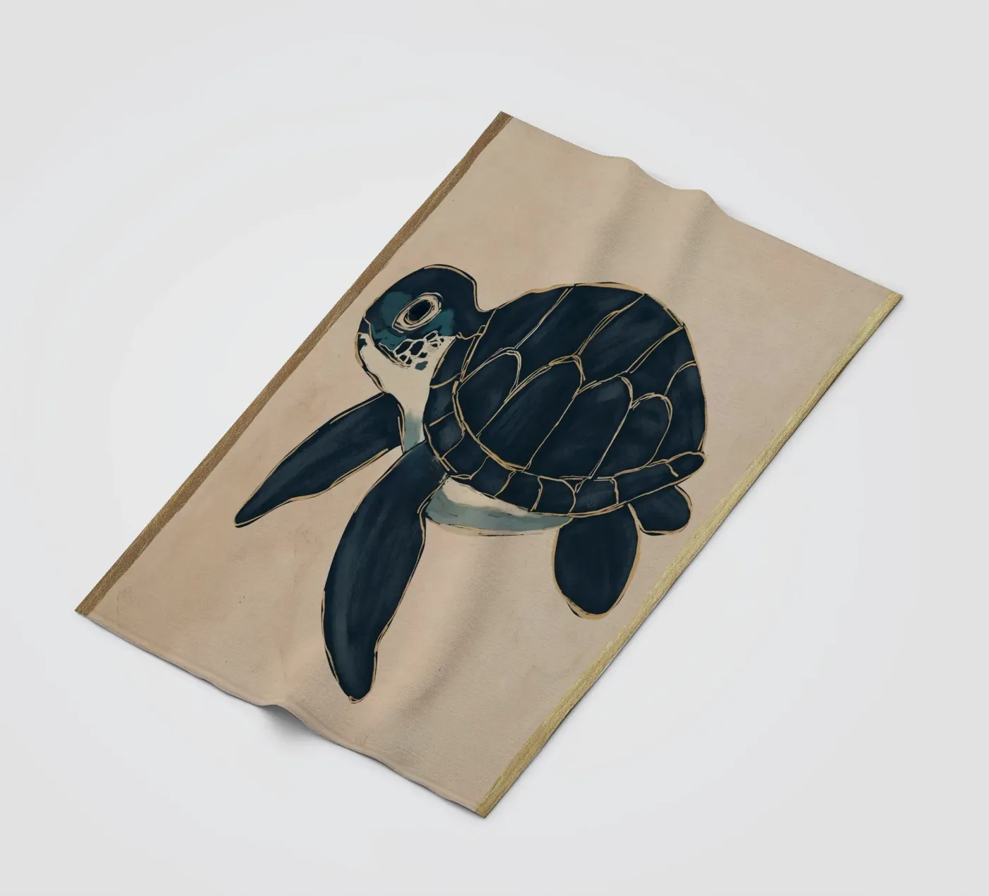 Zeeschildpad fleecedeken van M.A.Z.U.N.