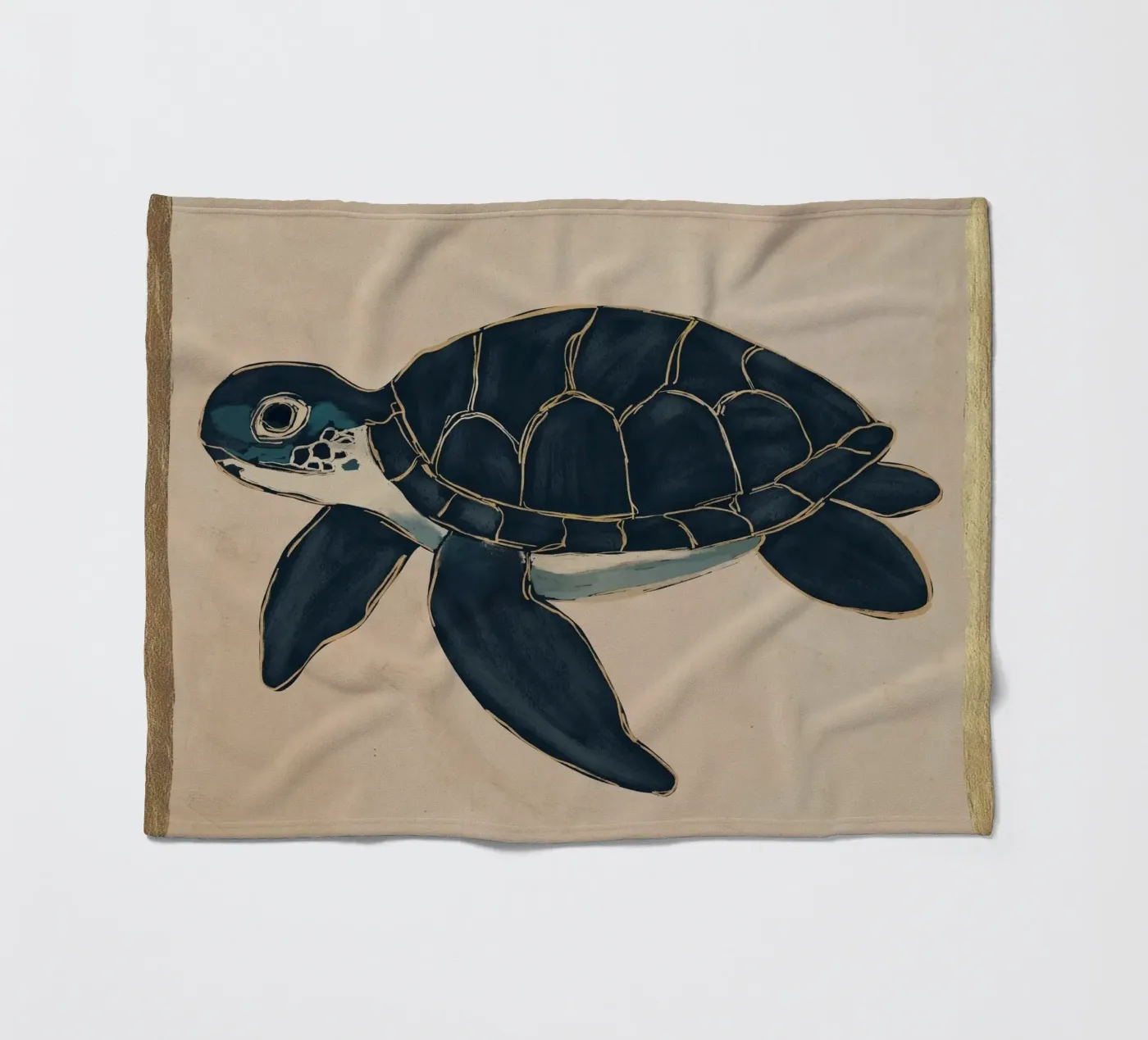 Zeeschildpad fleecedeken van M.A.Z.U.N.
