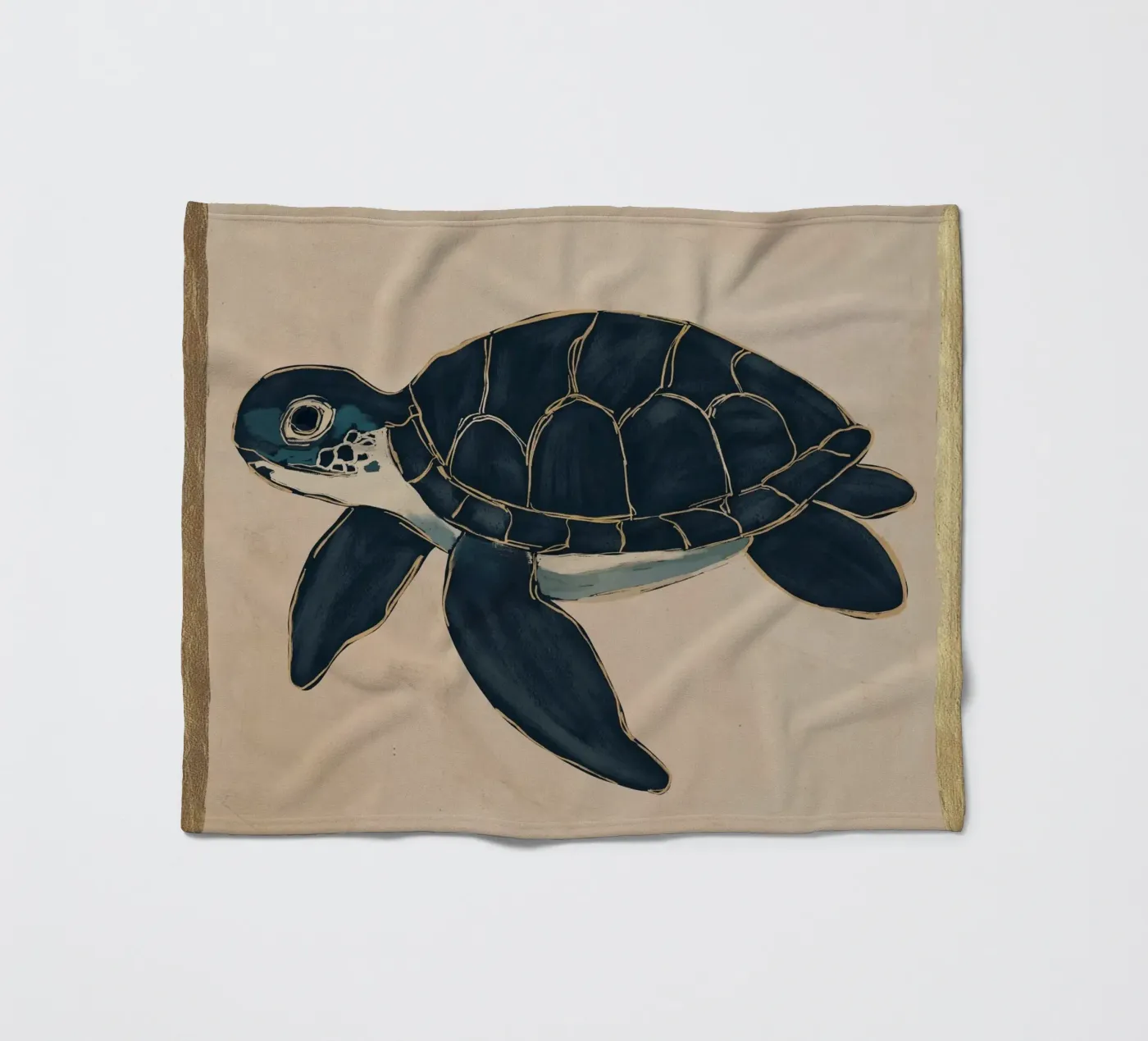 Zeeschildpad fleecedeken van M.A.Z.U.N.