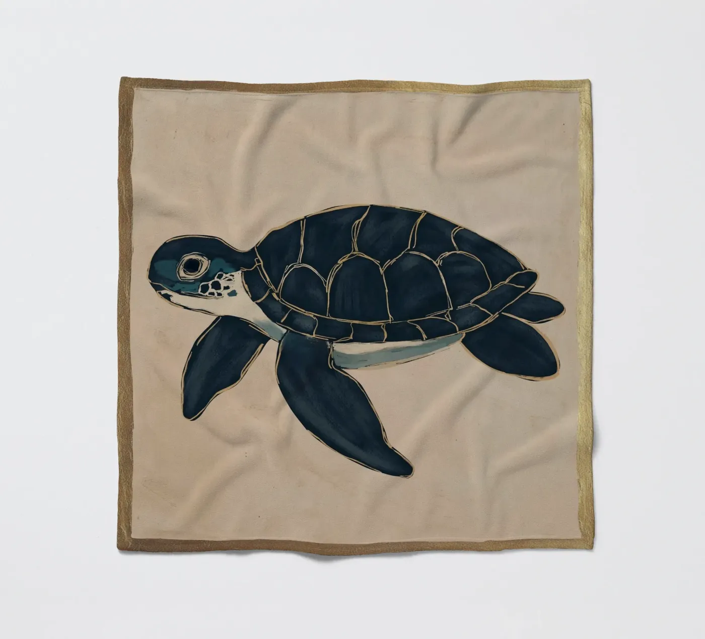 Zeeschildpad fleecedeken van M.A.Z.U.N.
