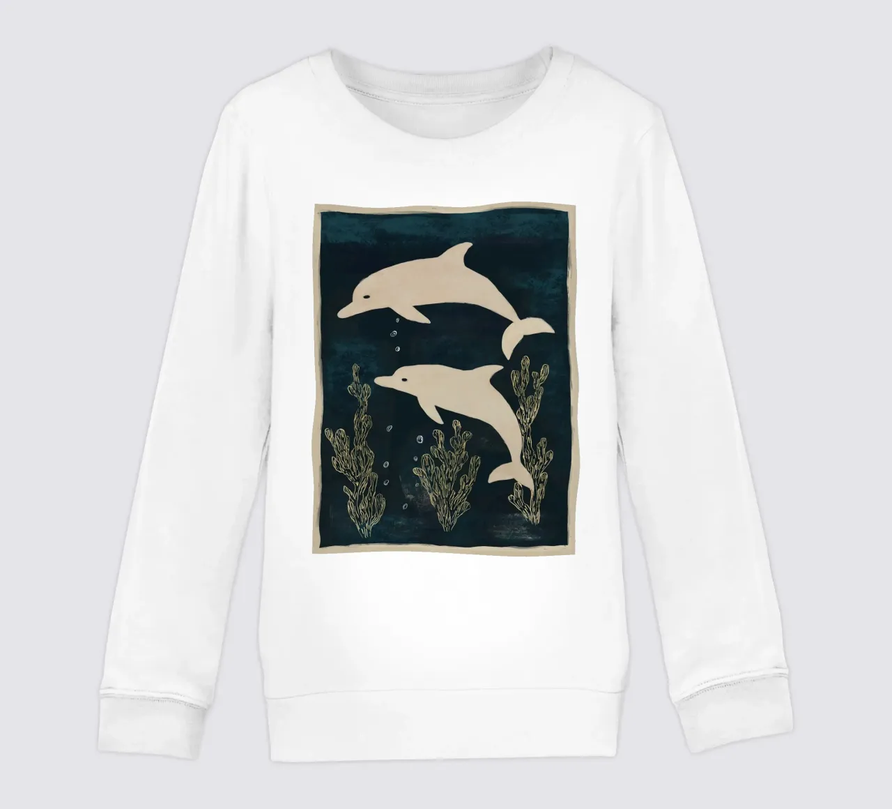 Dos delfines sudadera para niño de M.A.Z.U.N.