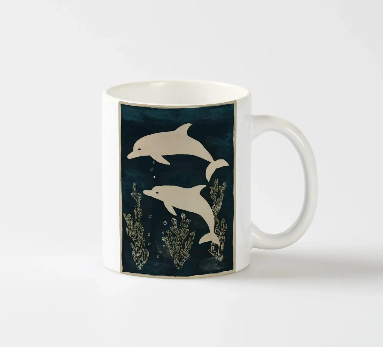 Due delfini tazza in ceramica da M.A.Z.U.N.