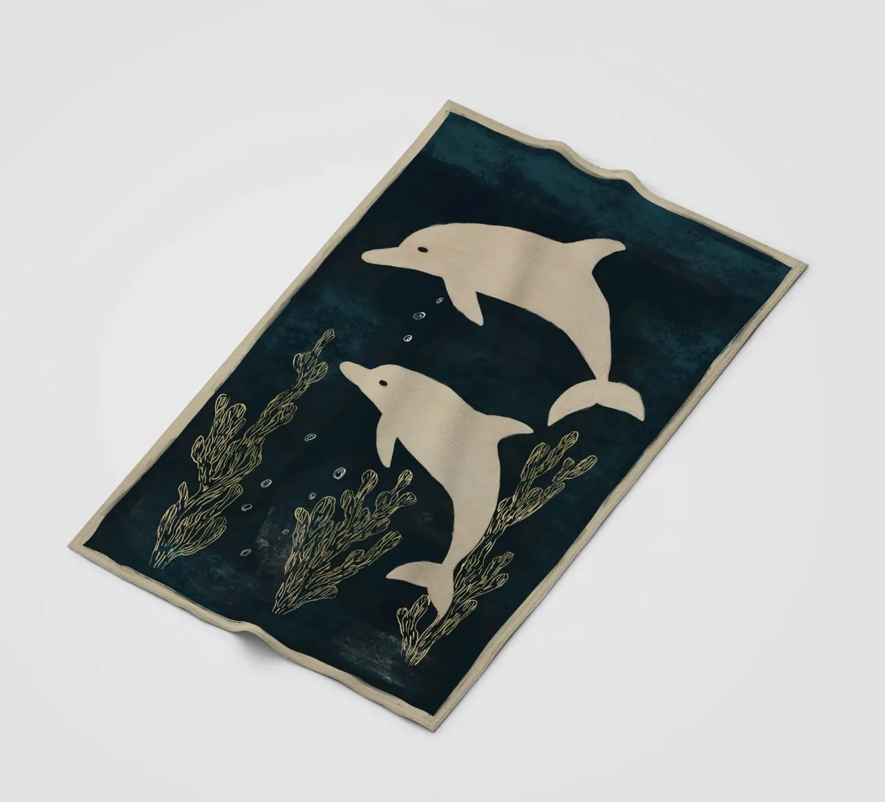 Due delfini coperta in pile da M.A.Z.U.N.