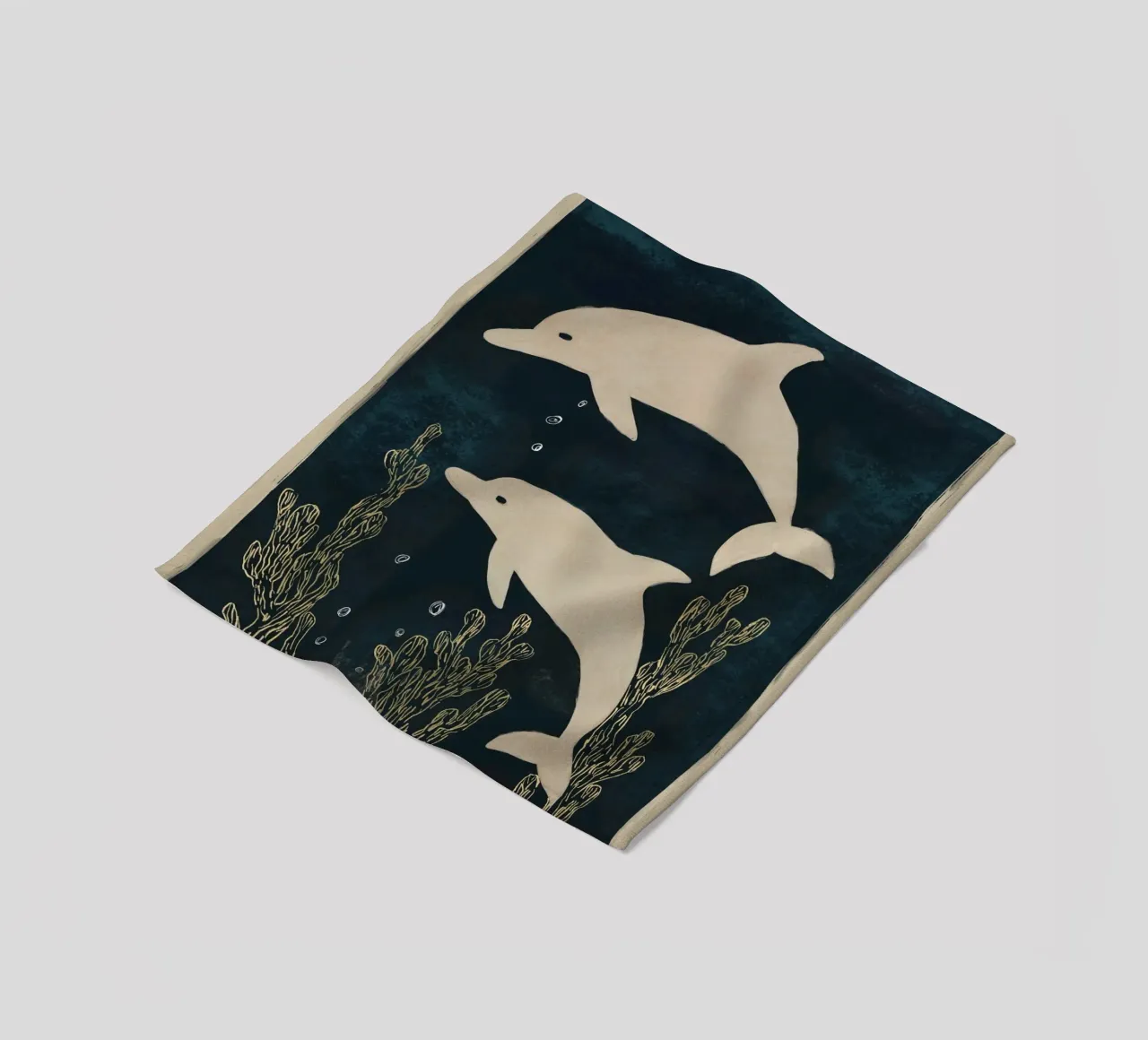 Due delfini coperta in pile da M.A.Z.U.N.