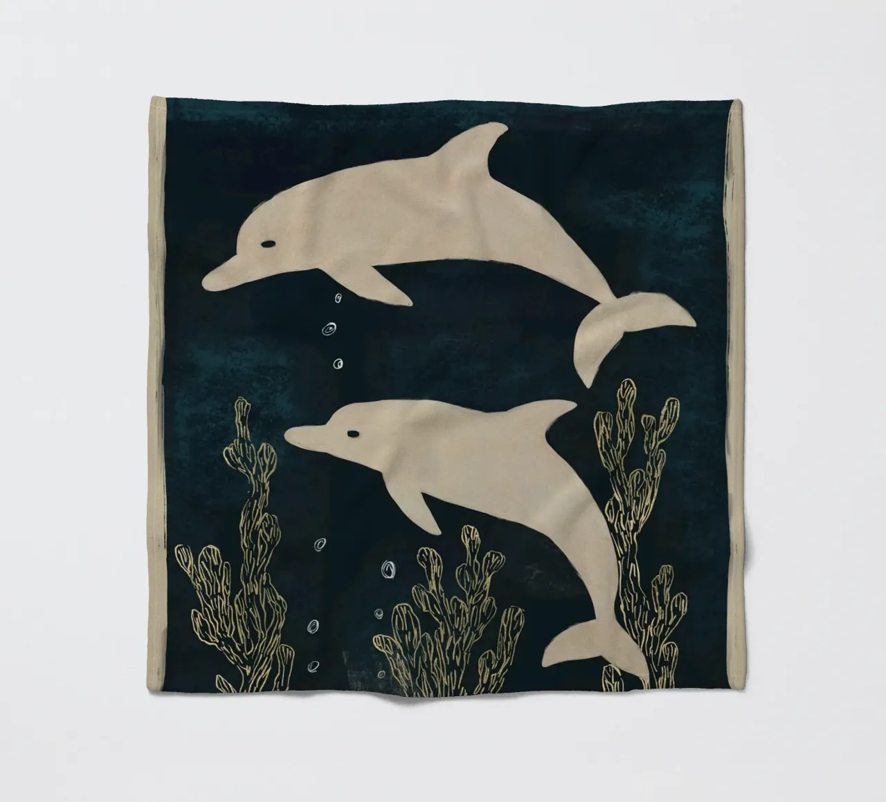 Due delfini coperta in pile da M.A.Z.U.N.
