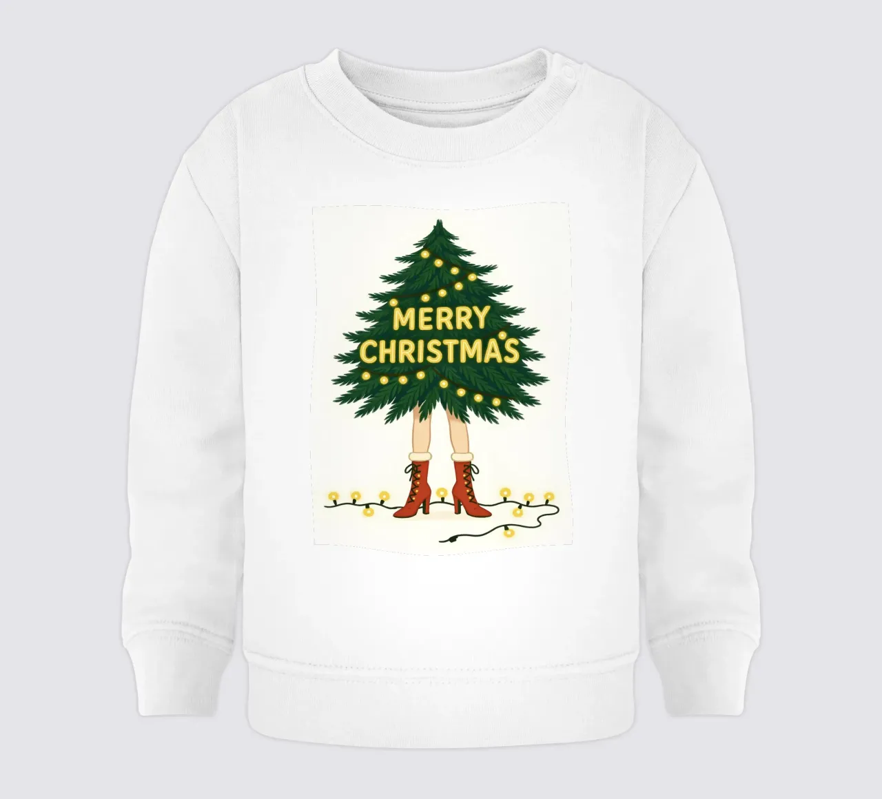 BUON ALBERO DI NATALE felpa neonato da CHRISTMAS ART