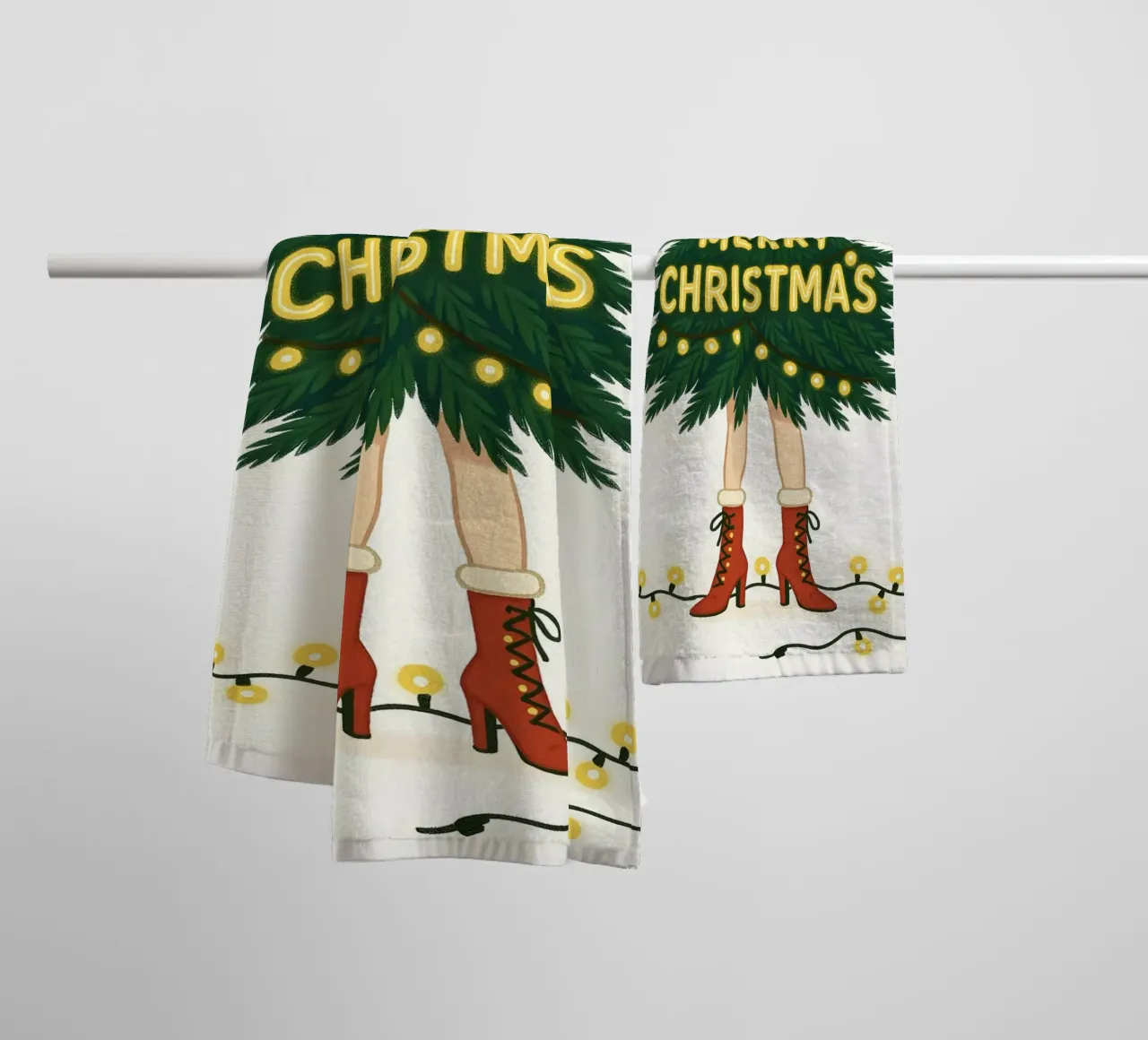 BUON ALBERO DI NATALE asciugamano da bagno da CHRISTMAS ART