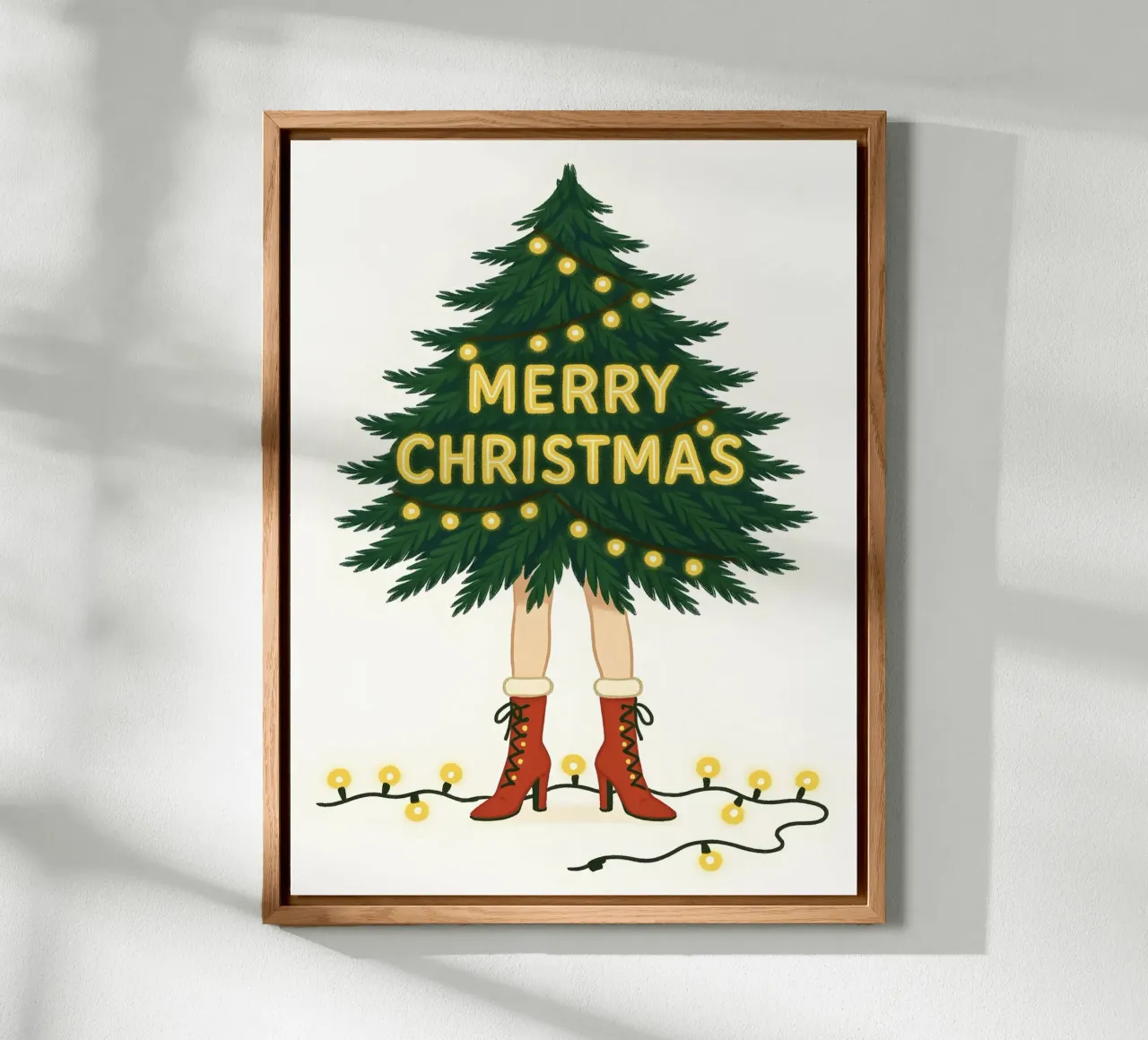 BUON ALBERO DI NATALE alluminio dibond da CHRISTMAS ART