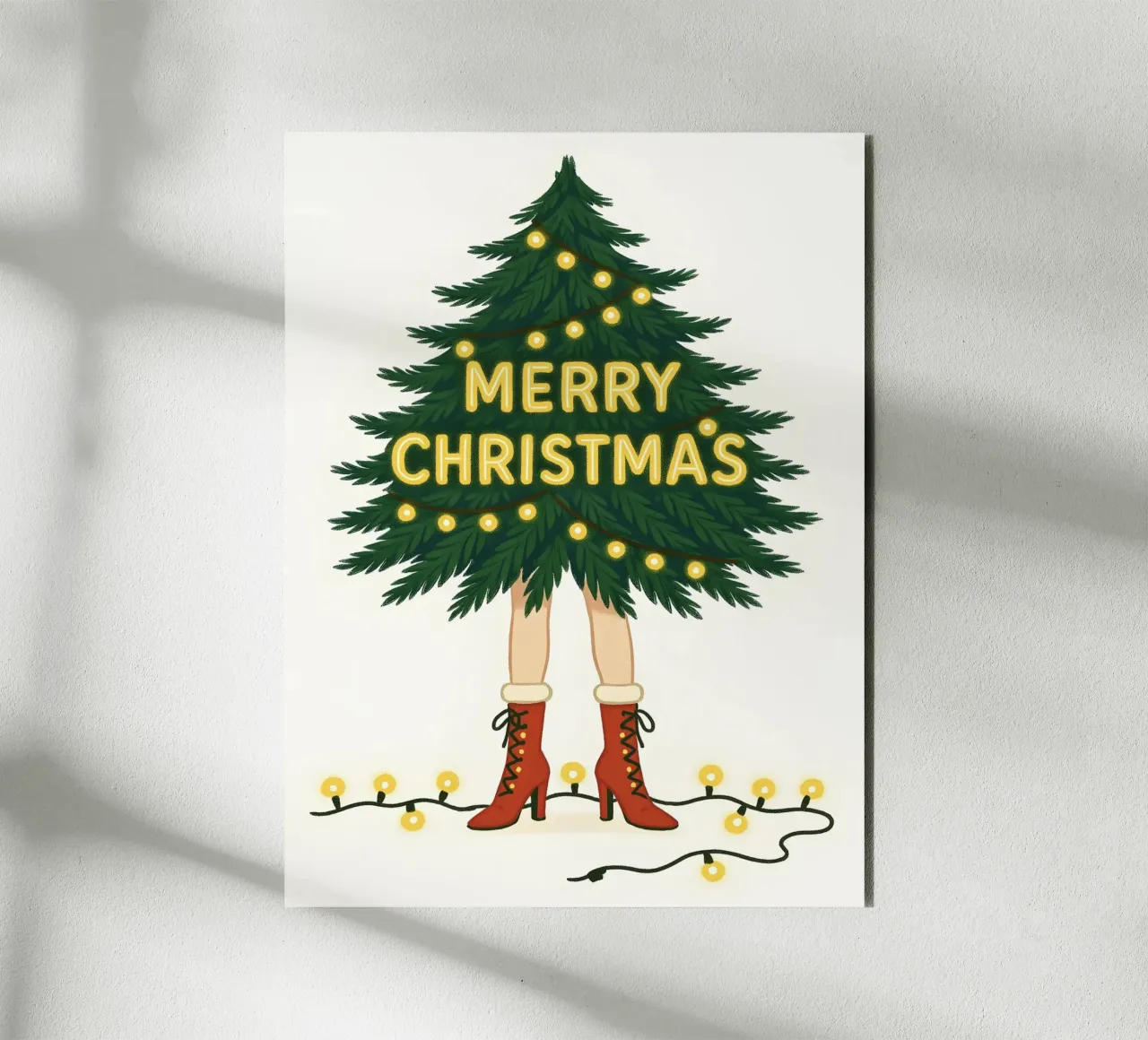 BUON ALBERO DI NATALE alluminio dibond da CHRISTMAS ART