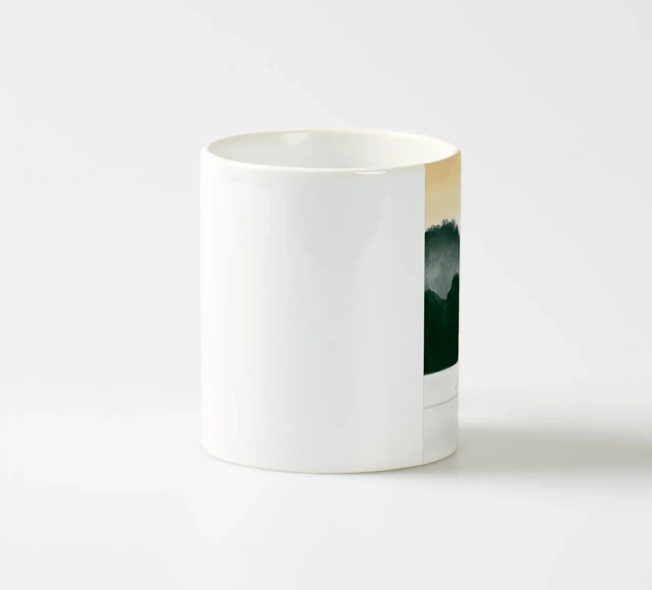 Mattinata di sci silenzioso tazza in ceramica da ChristmasMooodz
