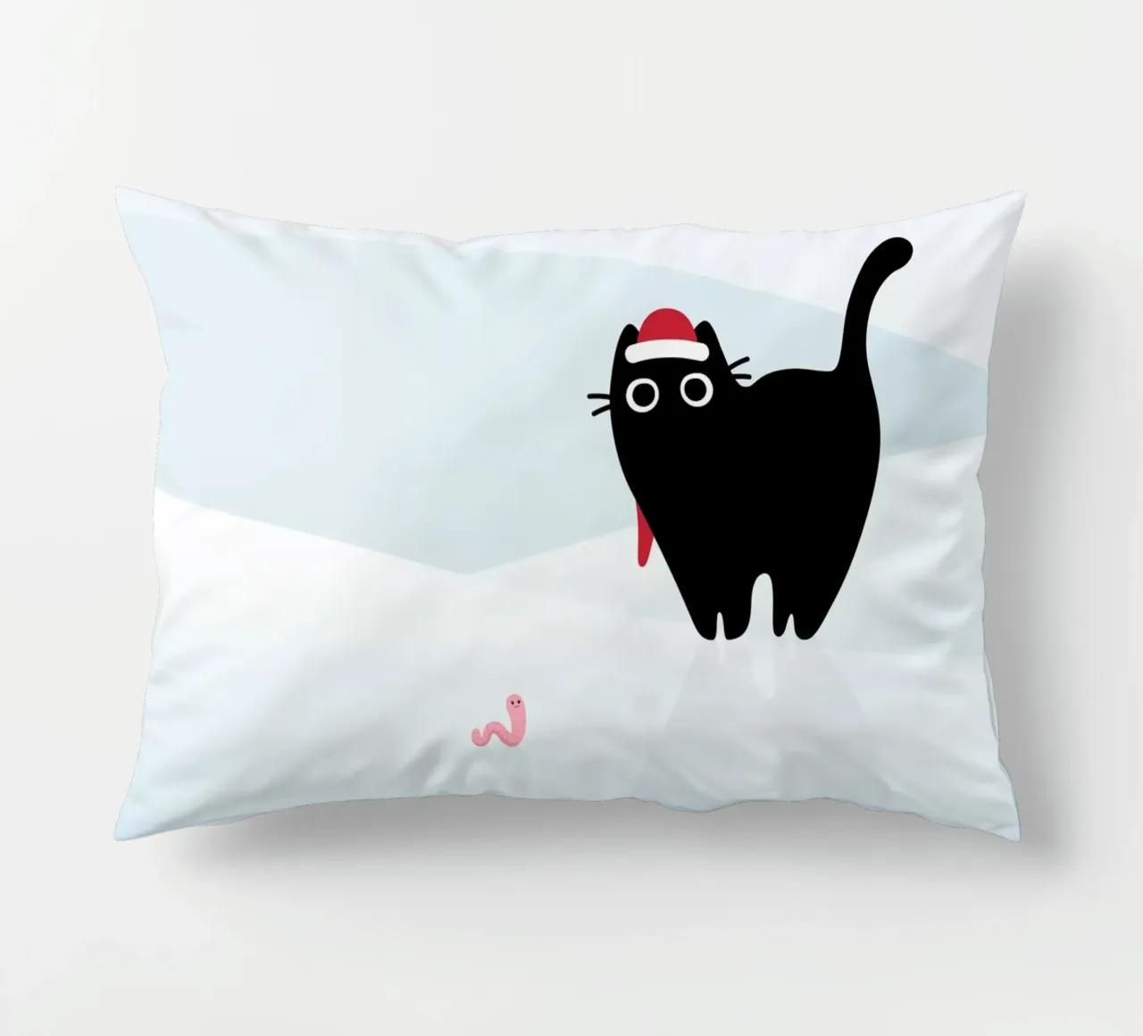 Gatto e verme #3 cuscino da Hightown Design