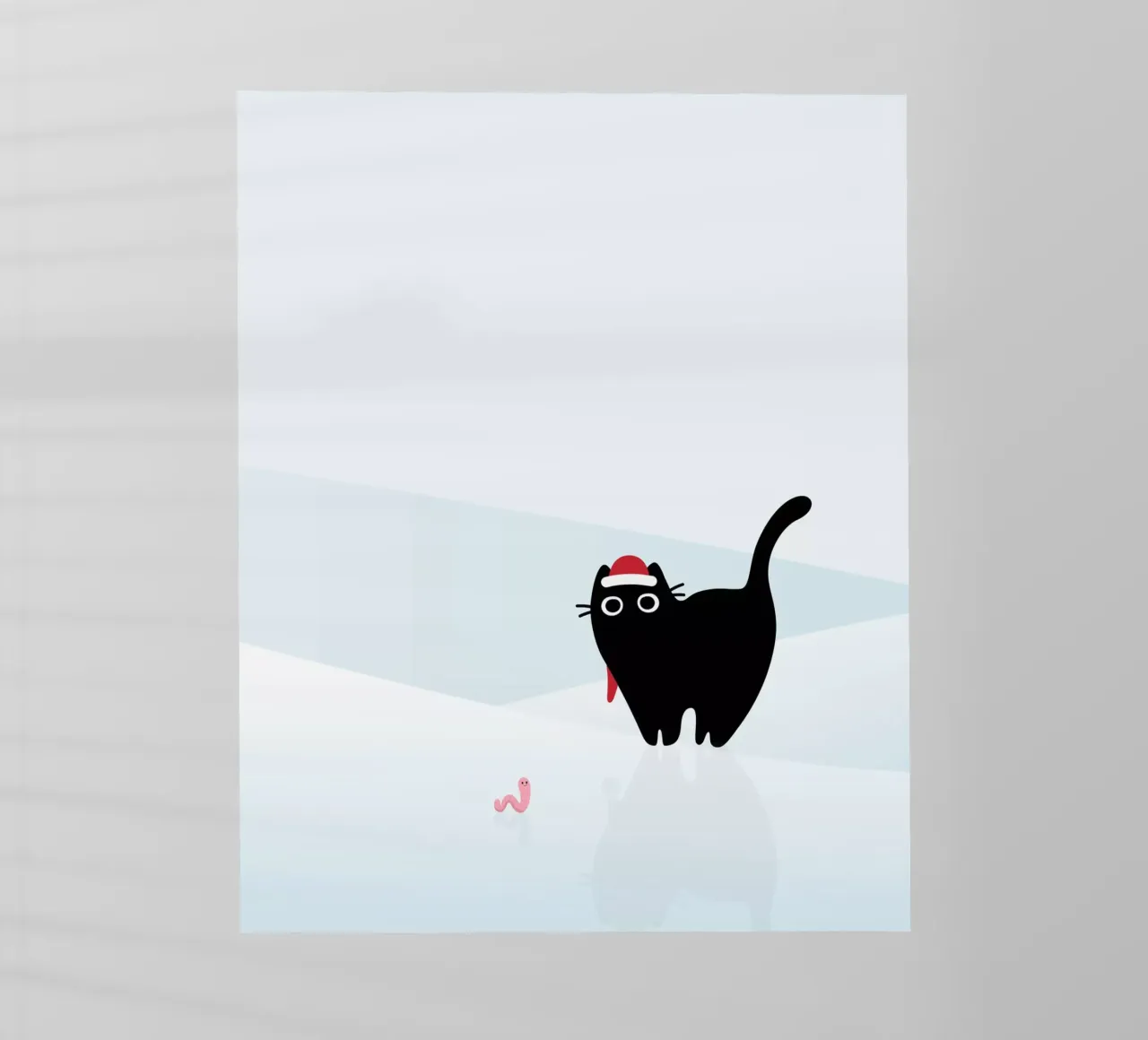 Gatto e verme #3 pellicola backlit da Hightown Design